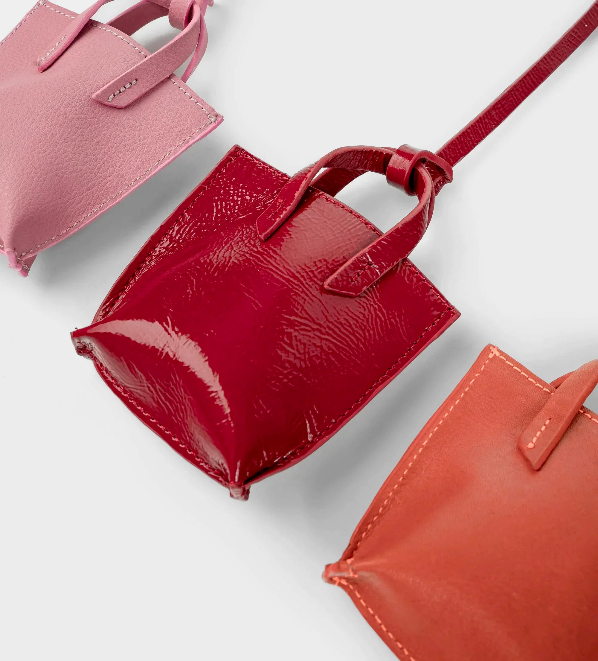 CHARM MINI BOLSO PIEL NARANJA