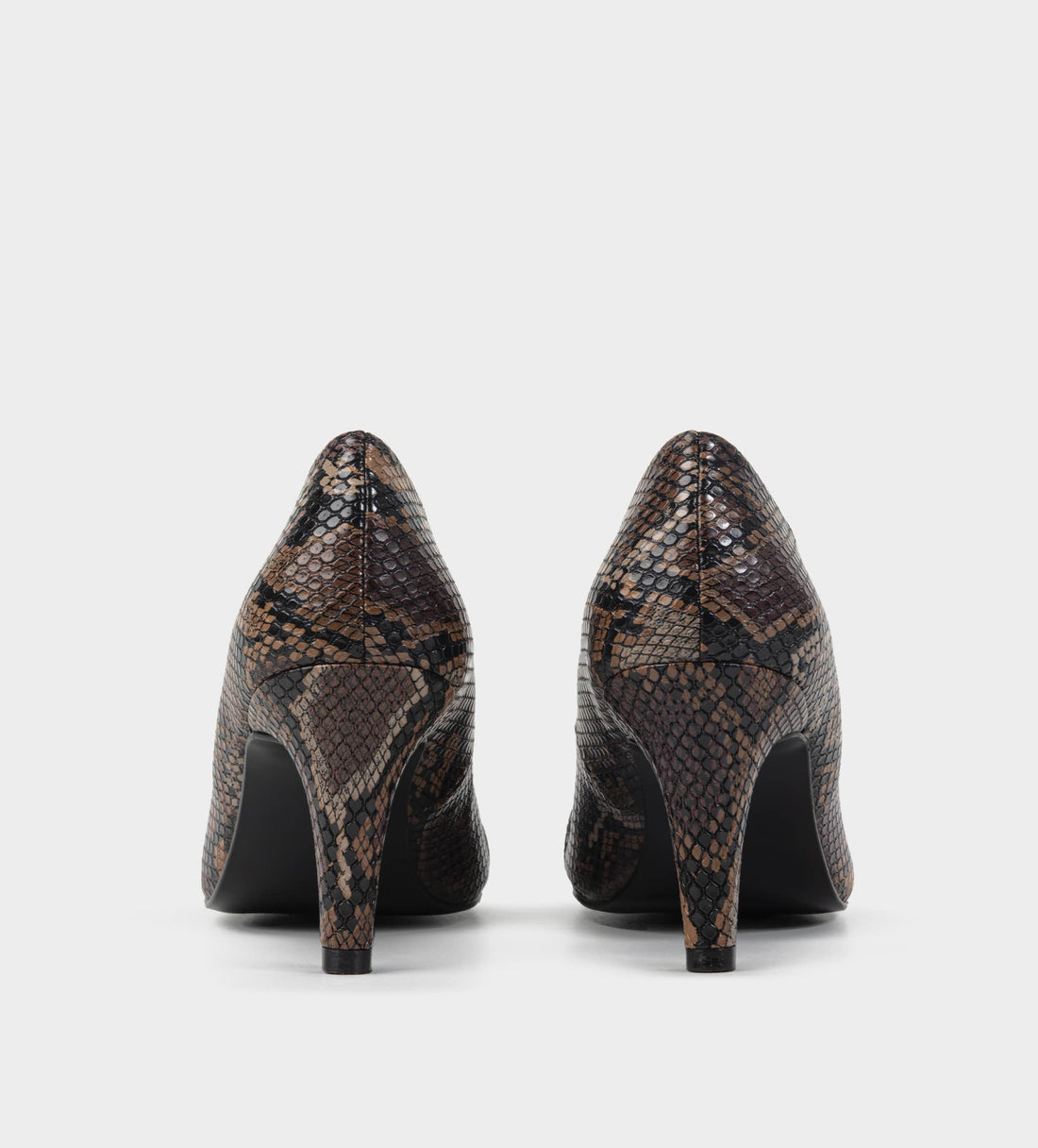 ZAPATILLA TACÓN HERRAJE ANIMAL PRINT CAFÉ