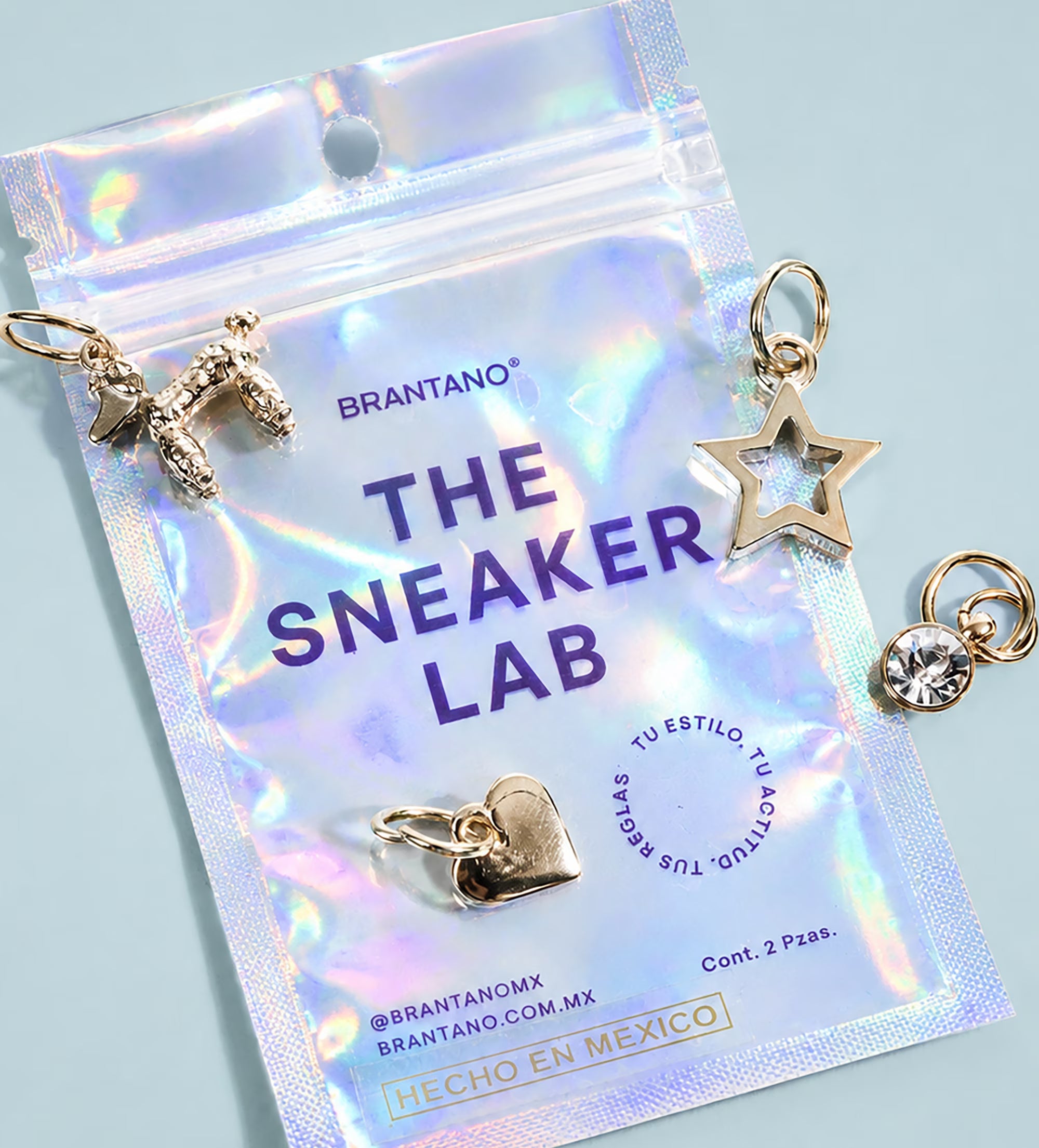 CHARMS SNEAKERS FIGURAS DORADOS