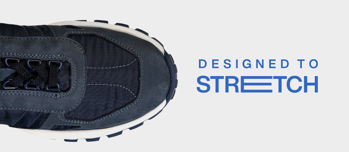 Agujetas elásticas fijas, un sistema innovador que elimina la necesidad de atar y desatar cordones.