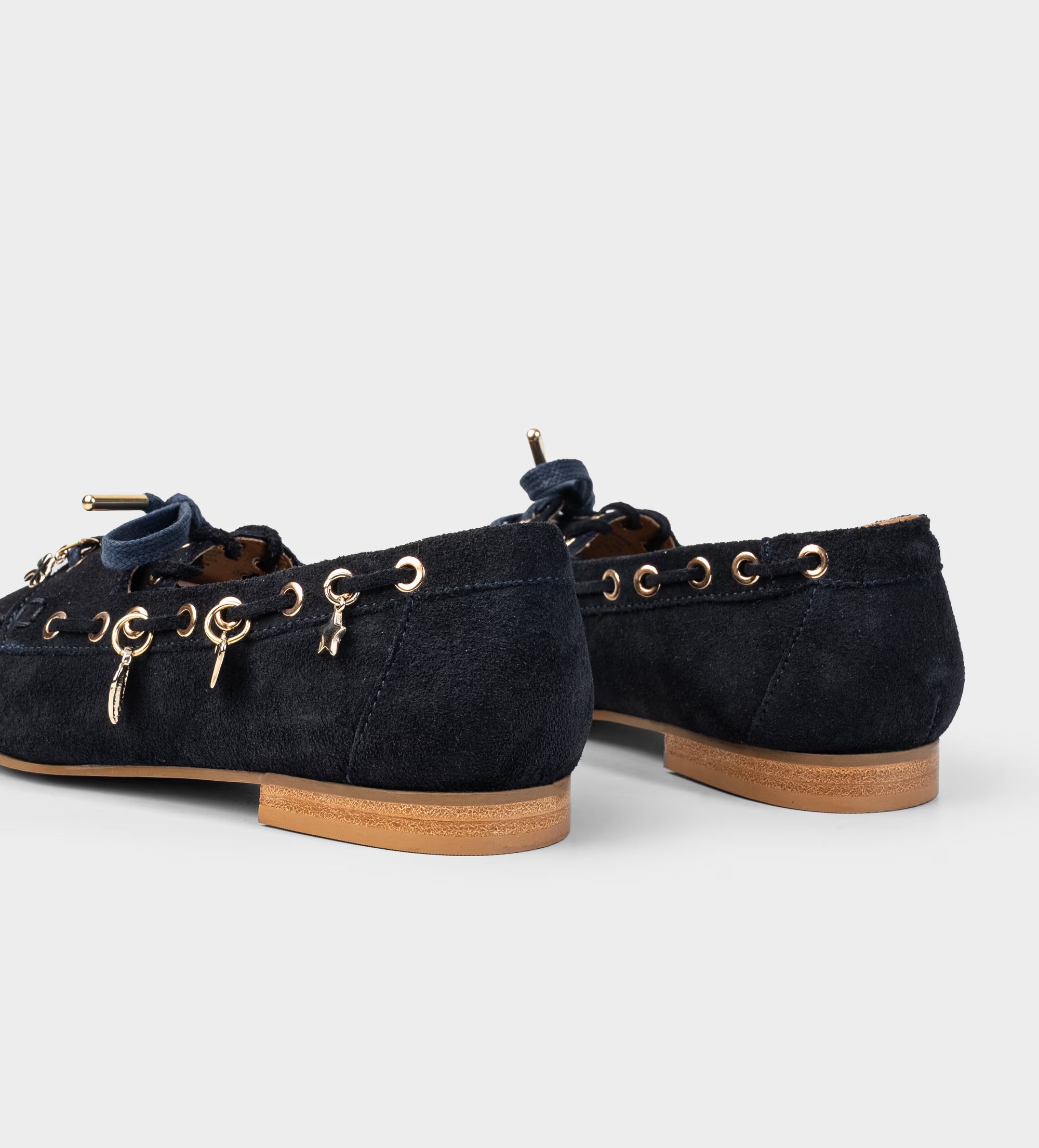 MOCASÍN CASUAL GAMUZA CHARMS AZUL