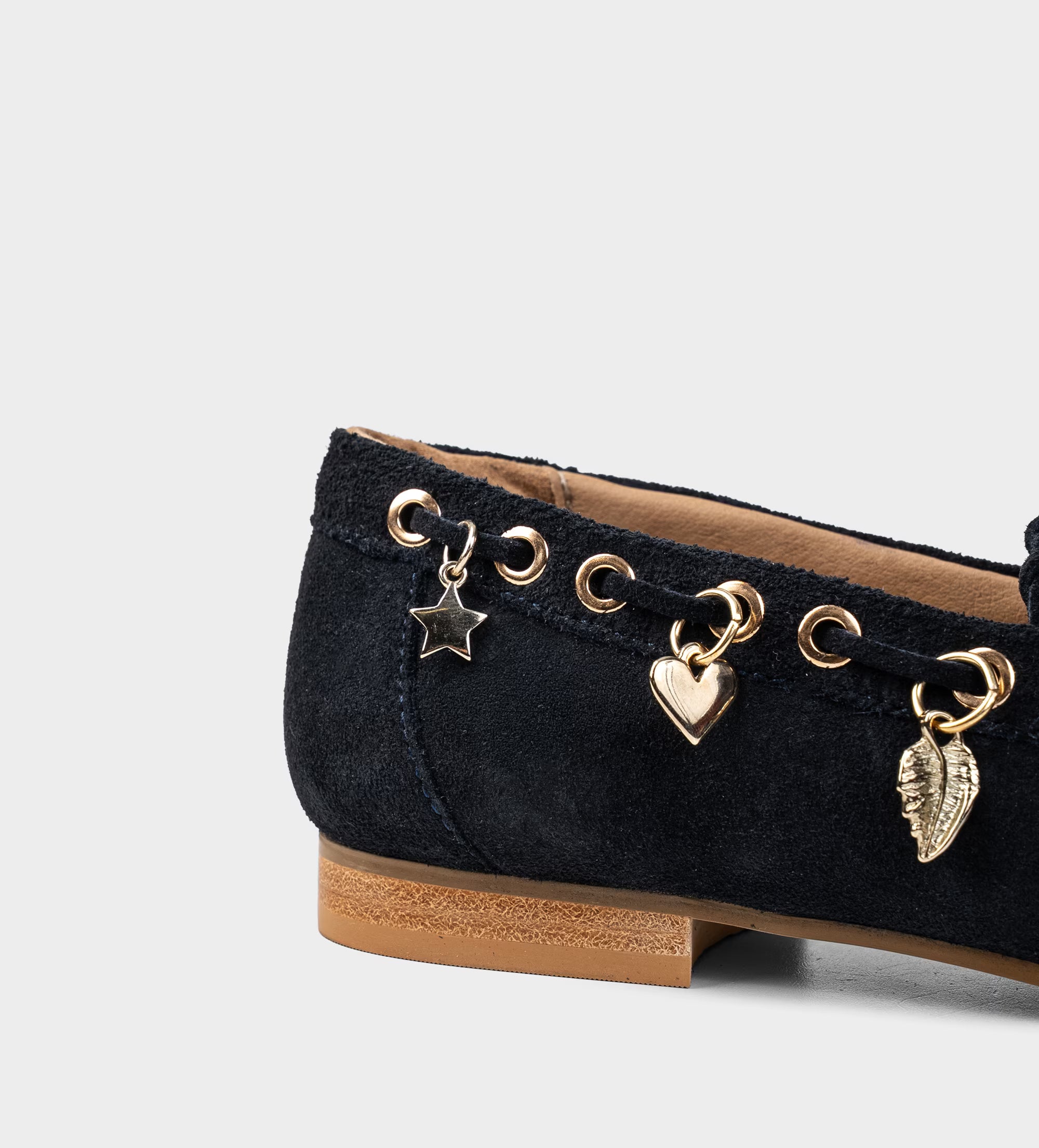 MOCASÍN CASUAL GAMUZA CHARMS AZUL