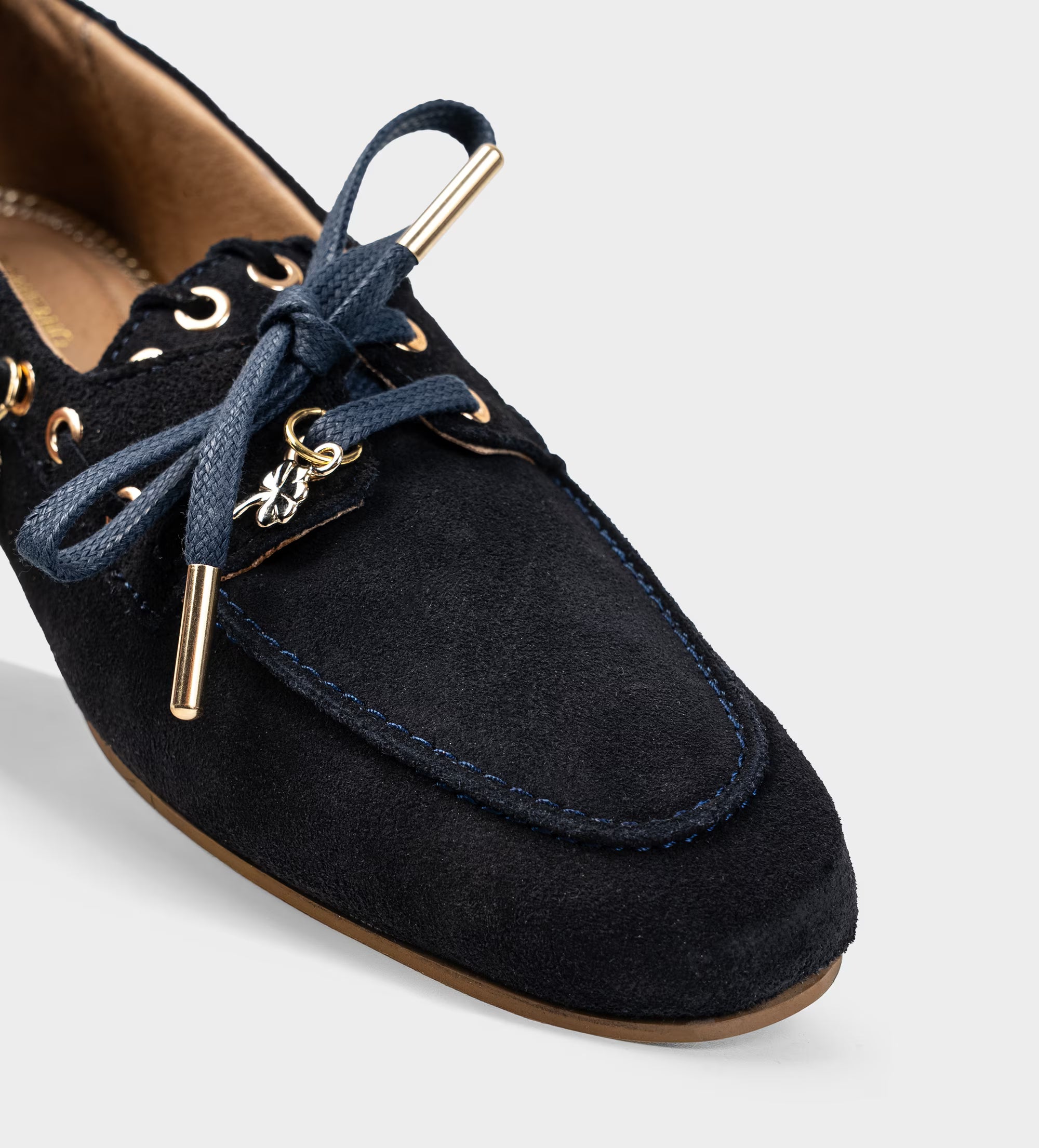 MOCASÍN CASUAL GAMUZA CHARMS AZUL