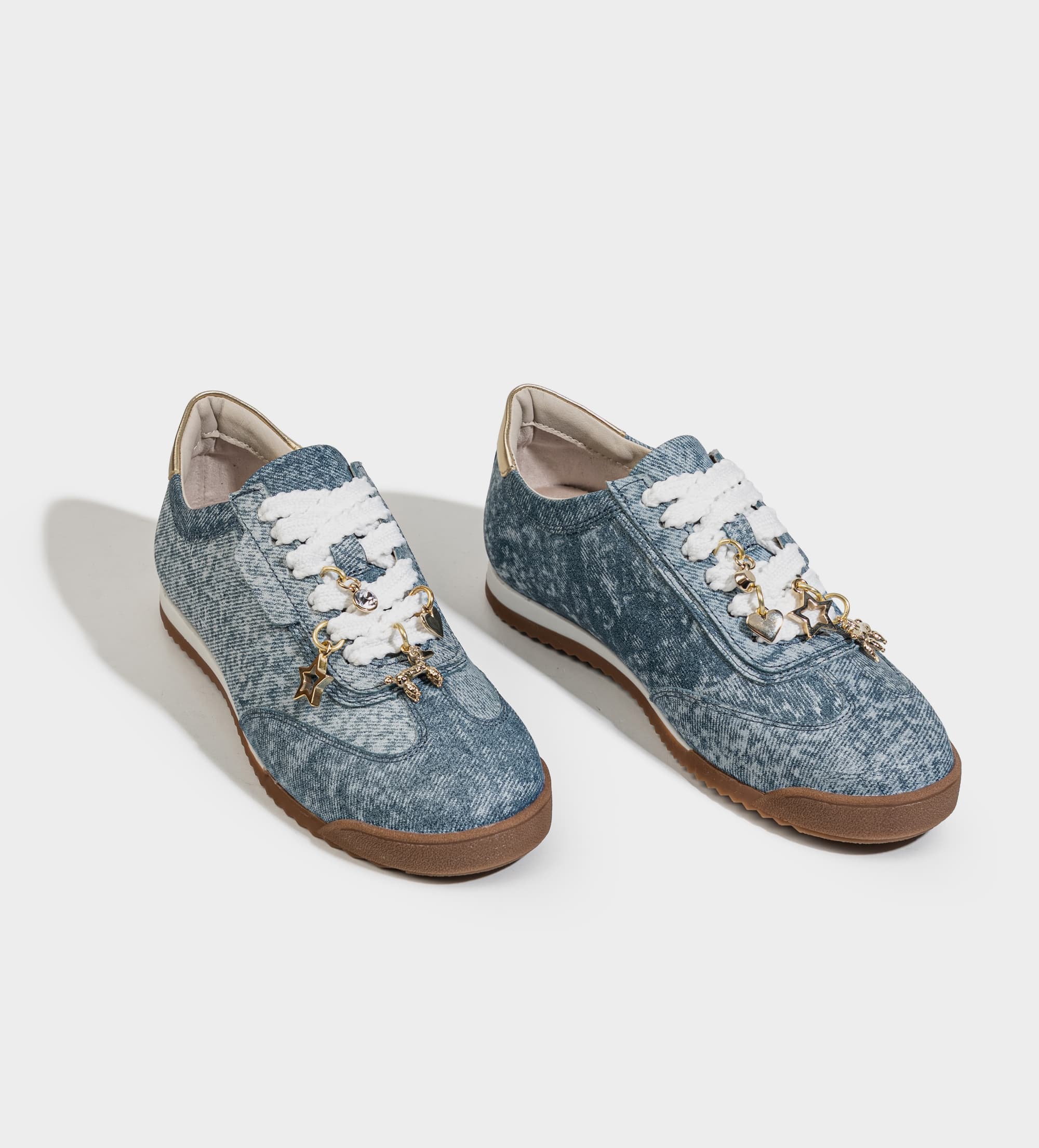 SNEAKER CASUAL PIEL MEZCLILLA AZUL