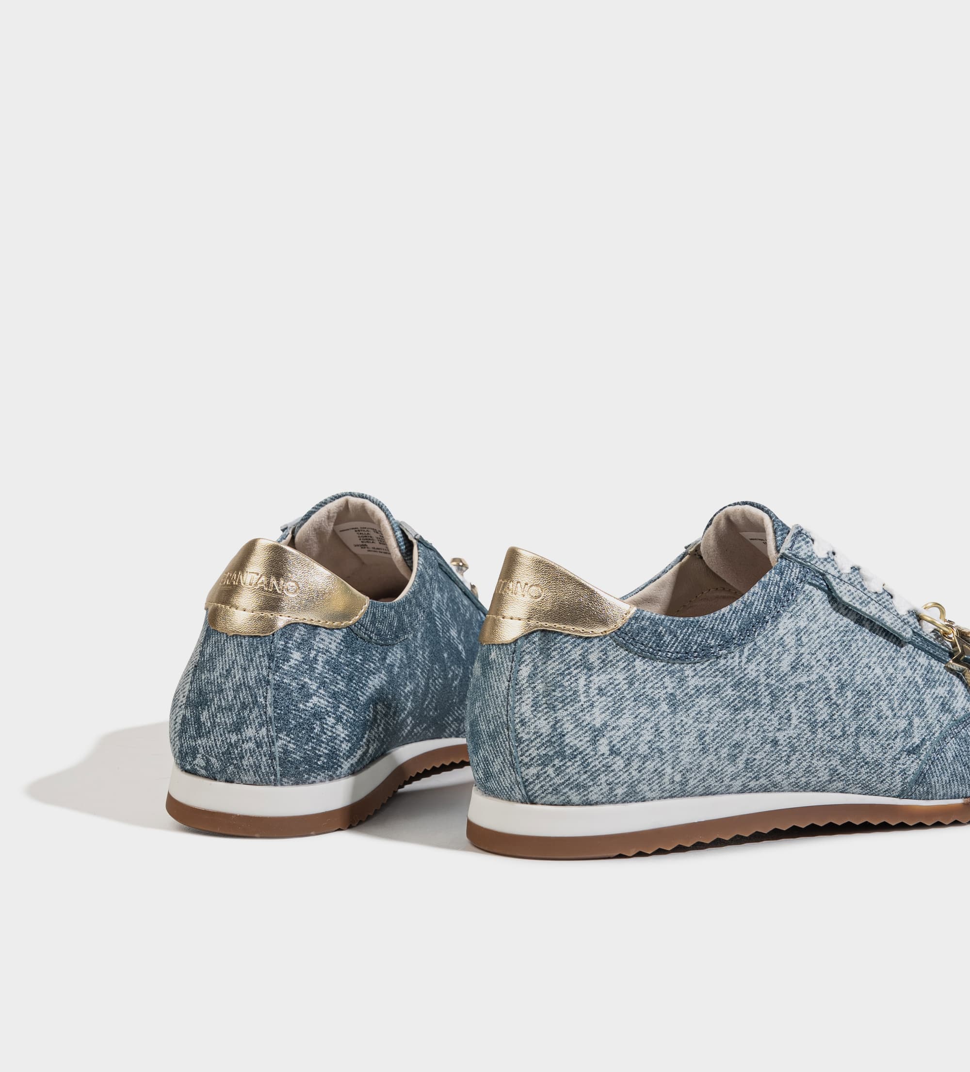 SNEAKER CASUAL PIEL MEZCLILLA AZUL