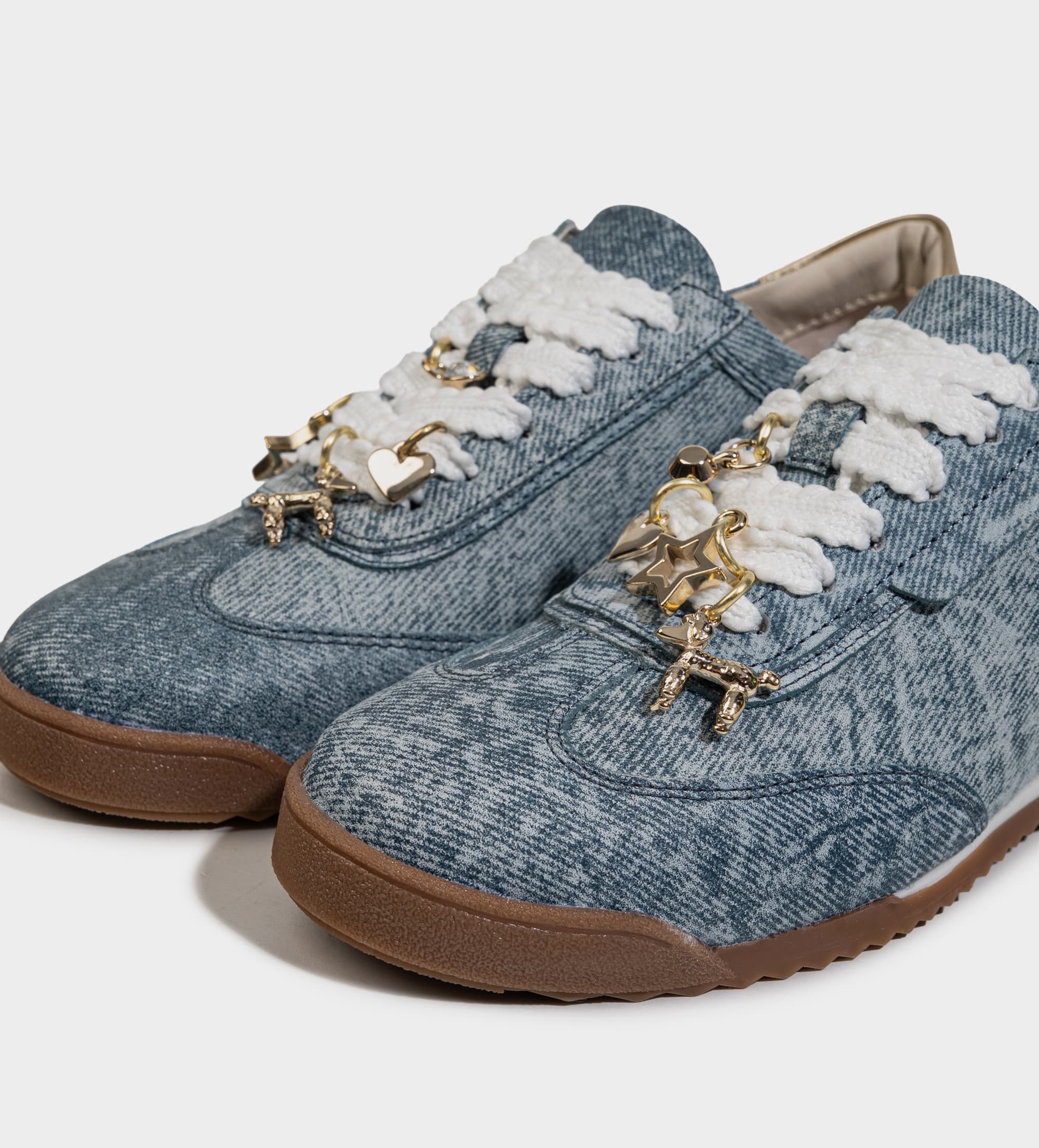 SNEAKER CASUAL PIEL MEZCLILLA AZUL