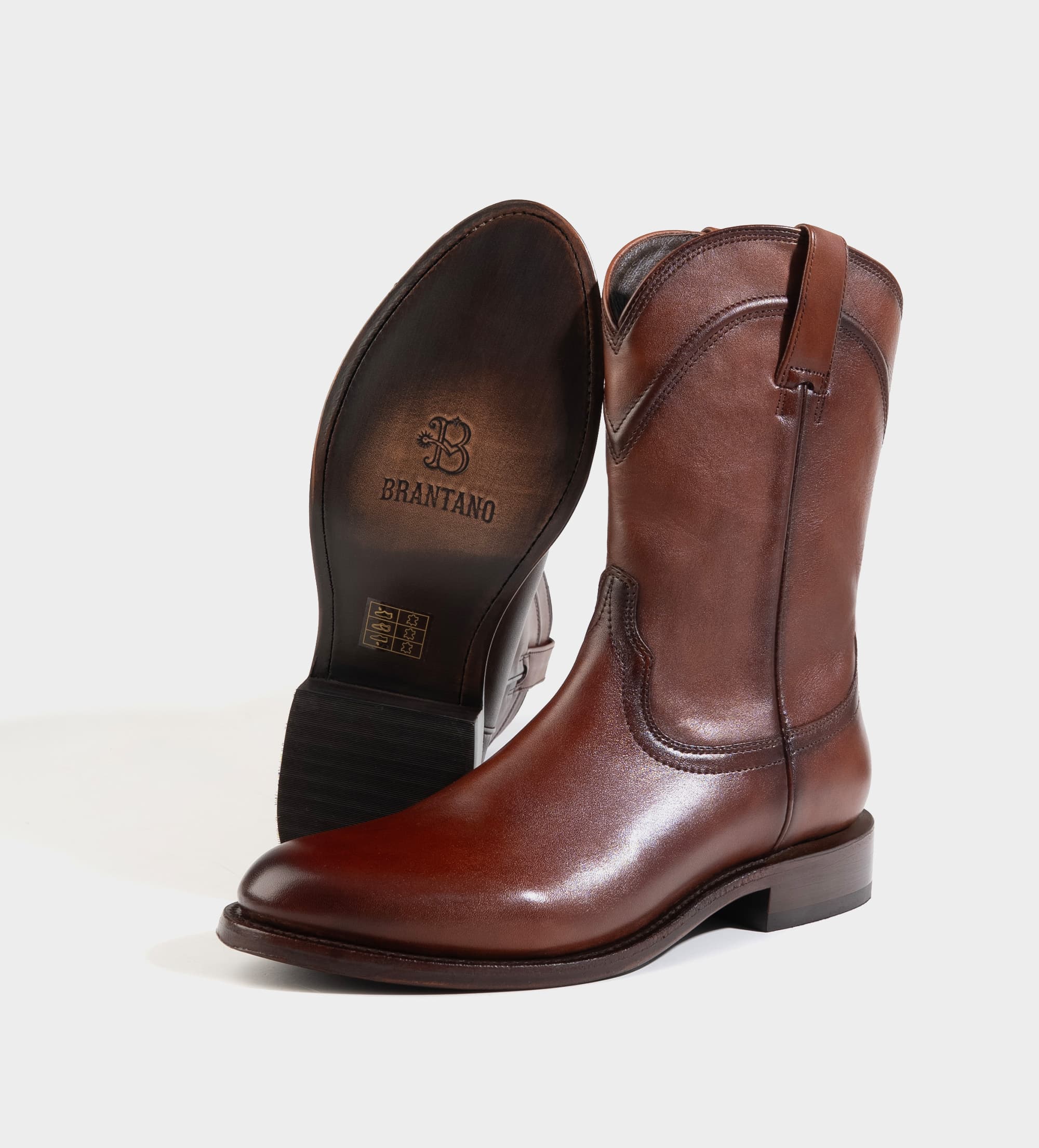 BOTA WESTERN WELT PIEL PREMIUM CAFÉ HIGH