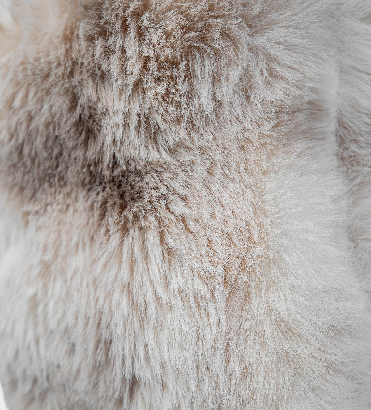 BOTA TACÓN DOBLE VISTA PELUCHE PIEL BLANCO