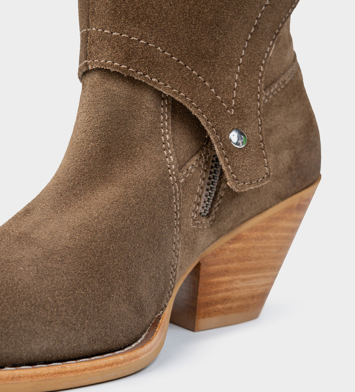 BOTA ALTA WESTERN FLECOS DESMONTABLE TAUPÉ