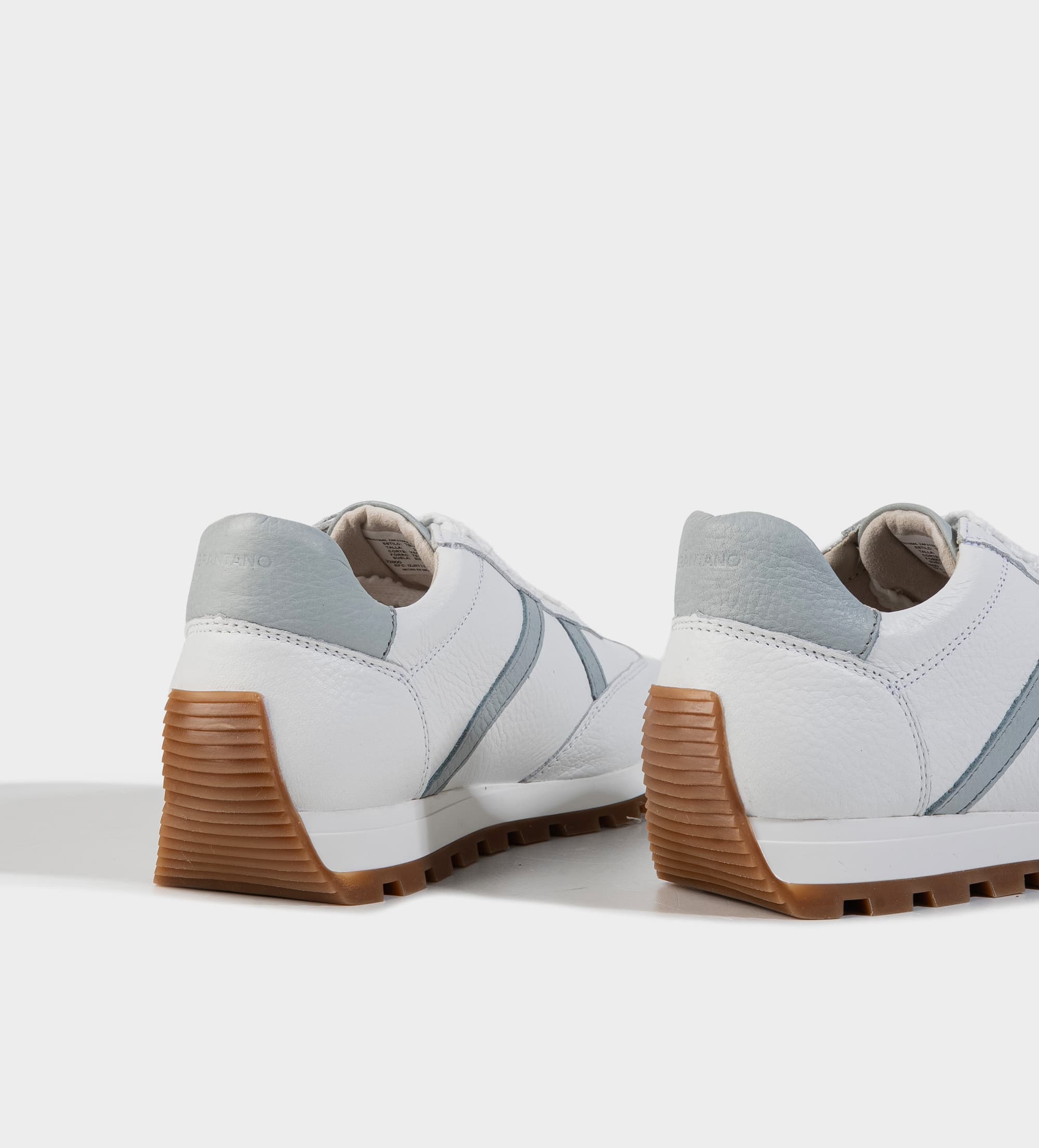 SNEAKER CASUAL PIEL BLANCO FRANJAS LATERALES