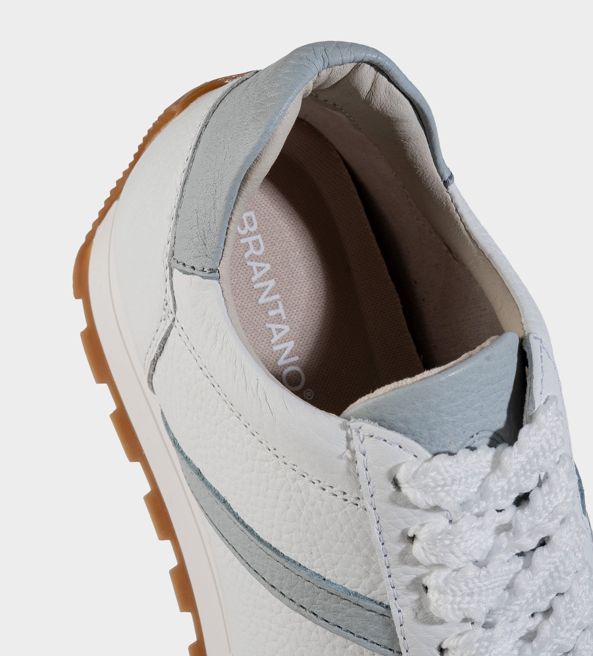 SNEAKER CASUAL PIEL BLANCO FRANJAS LATERALES
