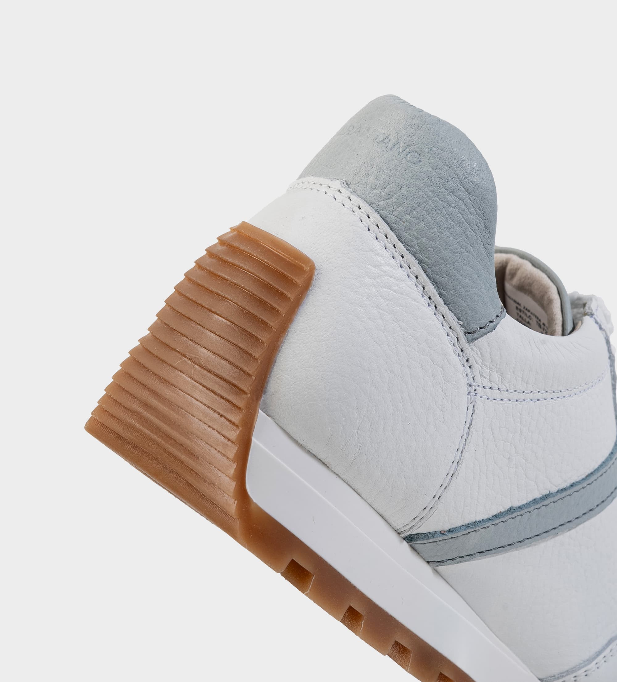 SNEAKER CASUAL PIEL BLANCO FRANJAS LATERALES