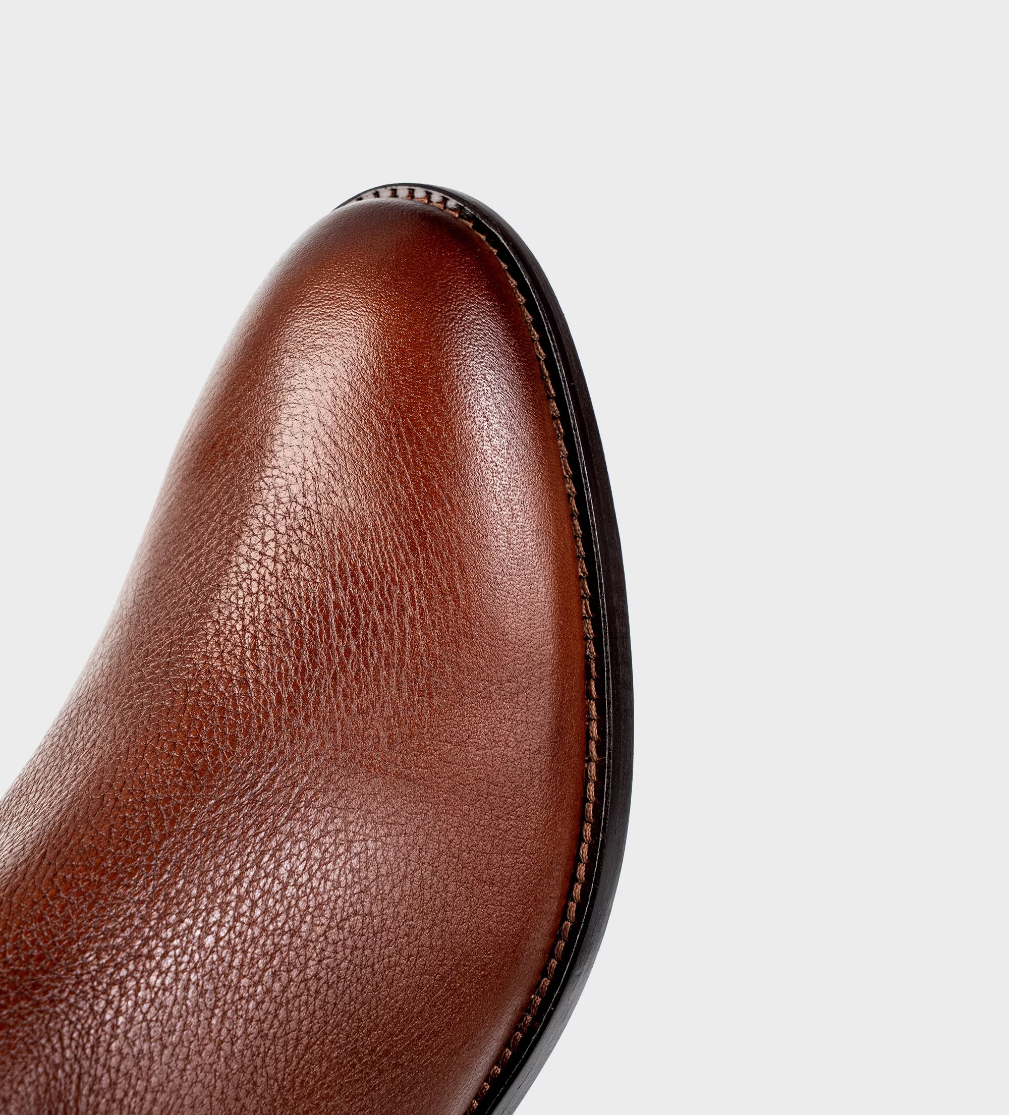 BOTA CASUAL CIERRE LATERAL PIEL CAFÉ