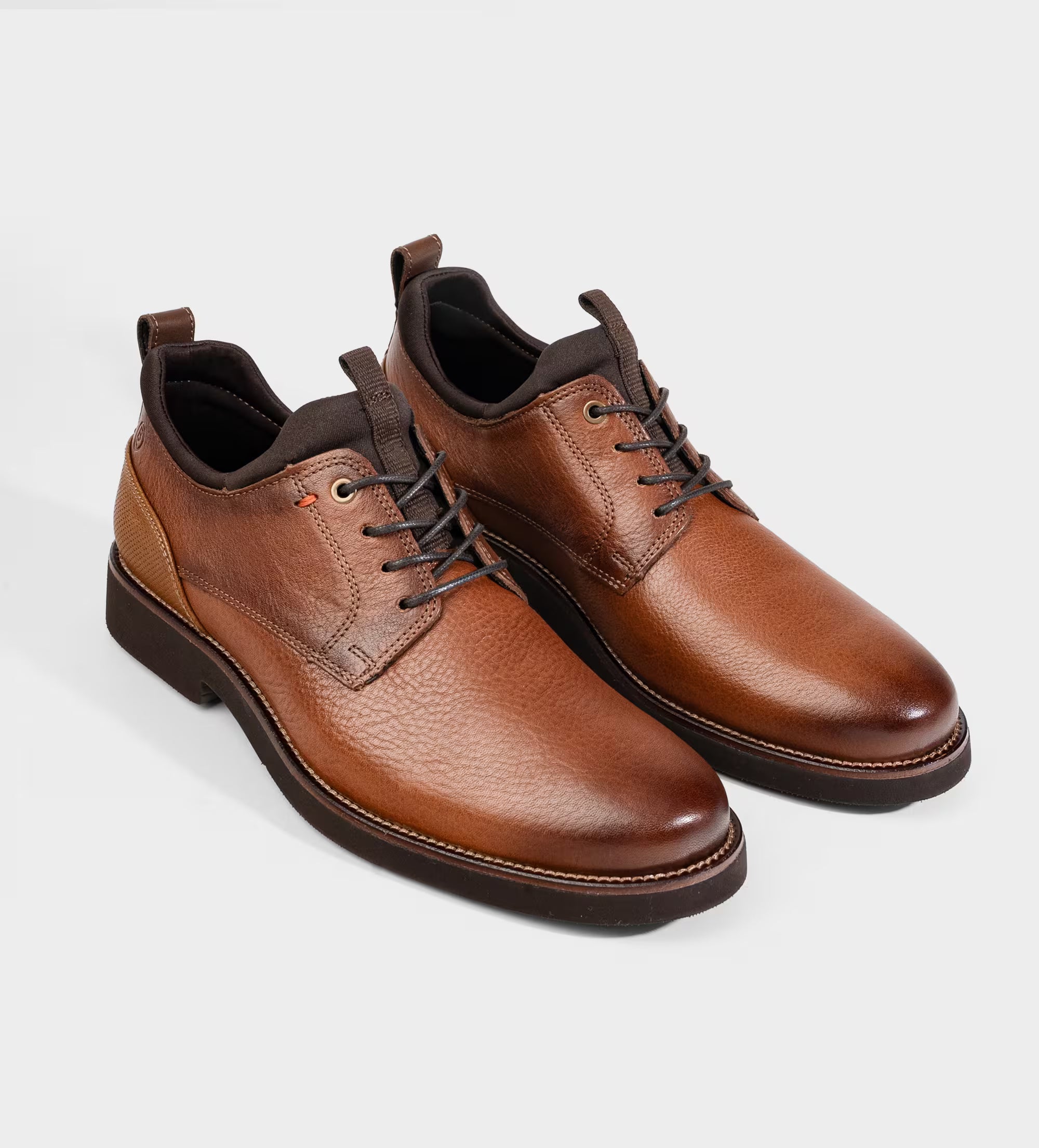 ZAPATO CASUAL ULTRALIGERO PIEL CAFE