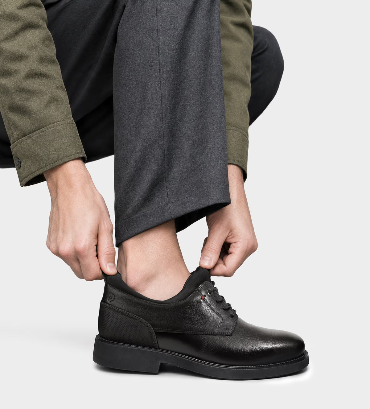 ZAPATO CASUAL ULTRALIGERO PIEL NEGRO