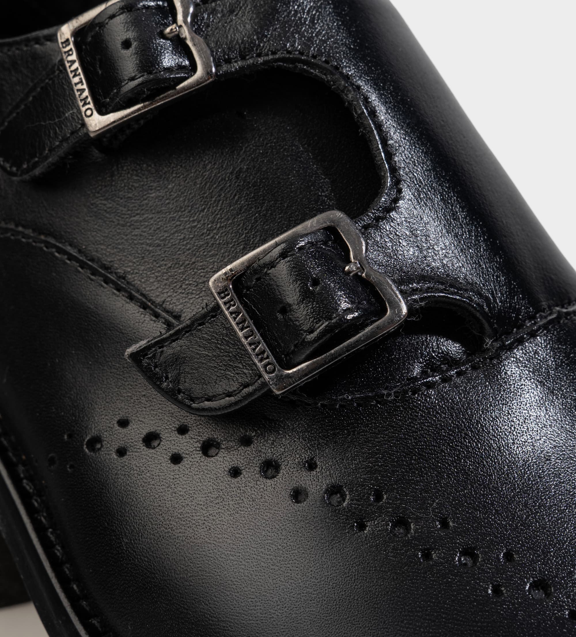 ZAPATO OXFORD VESTIR MONK STRAP PIEL NEGRO