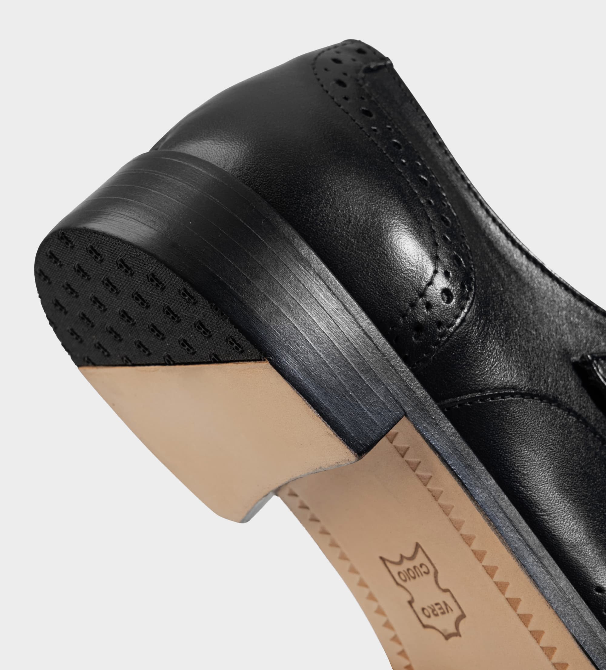 ZAPATO OXFORD VESTIR MONK STRAP PIEL NEGRO