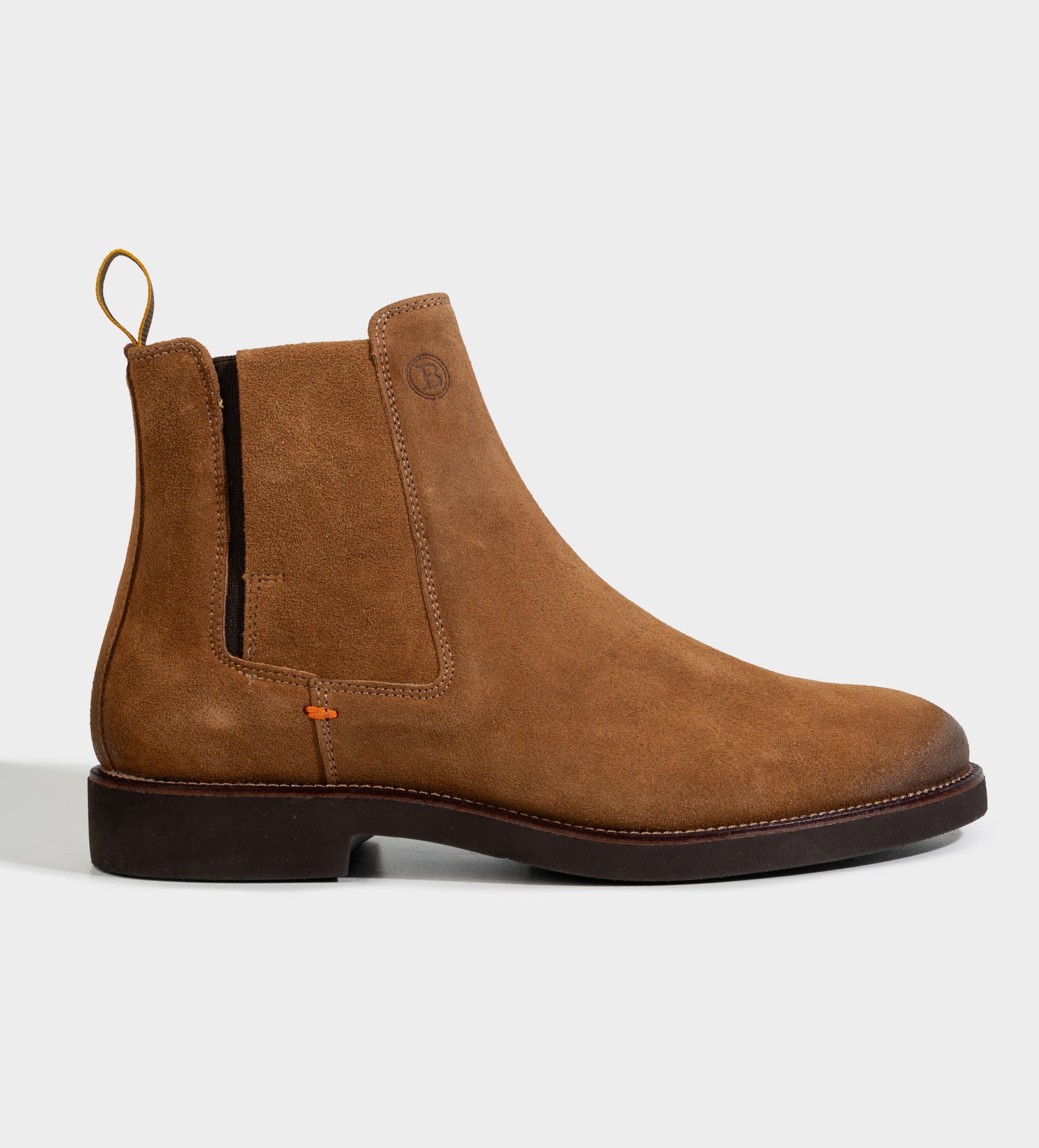 BOTA CHELSEA CASUAL PIEL GAMUZA CAFÉ