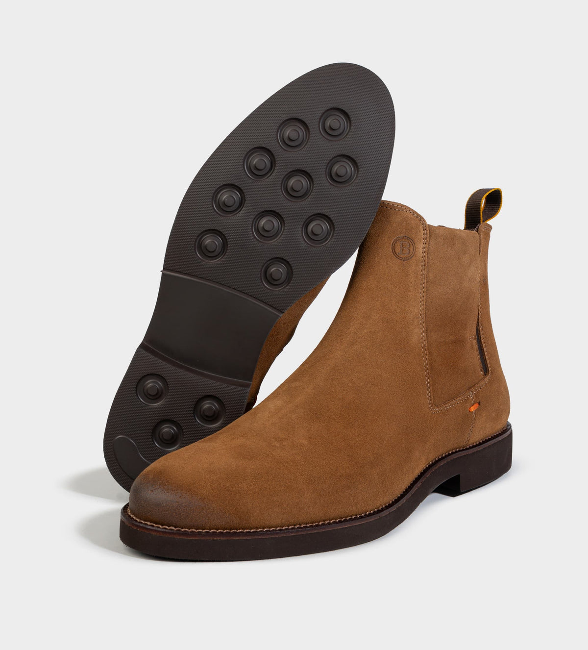 BOTA CHELSEA CASUAL PIEL GAMUZA CAFÉ