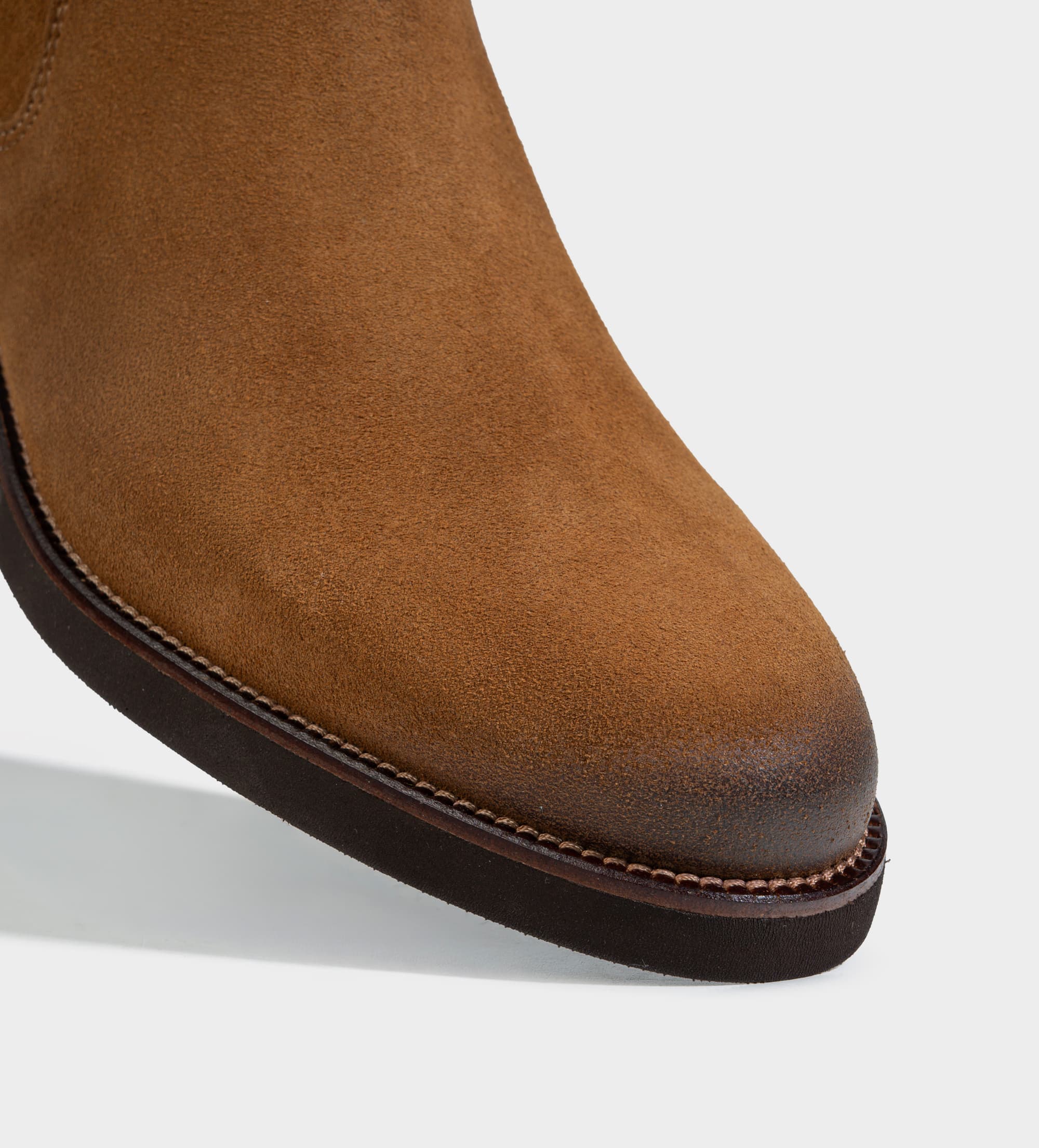 BOTA CHELSEA CASUAL PIEL GAMUZA CAFÉ
