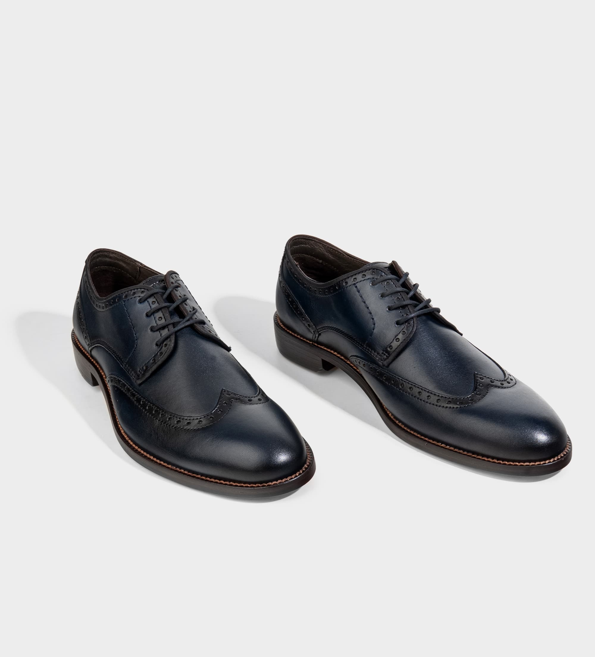 ZAPATO VESTIR PIEL OXFORD AZUL