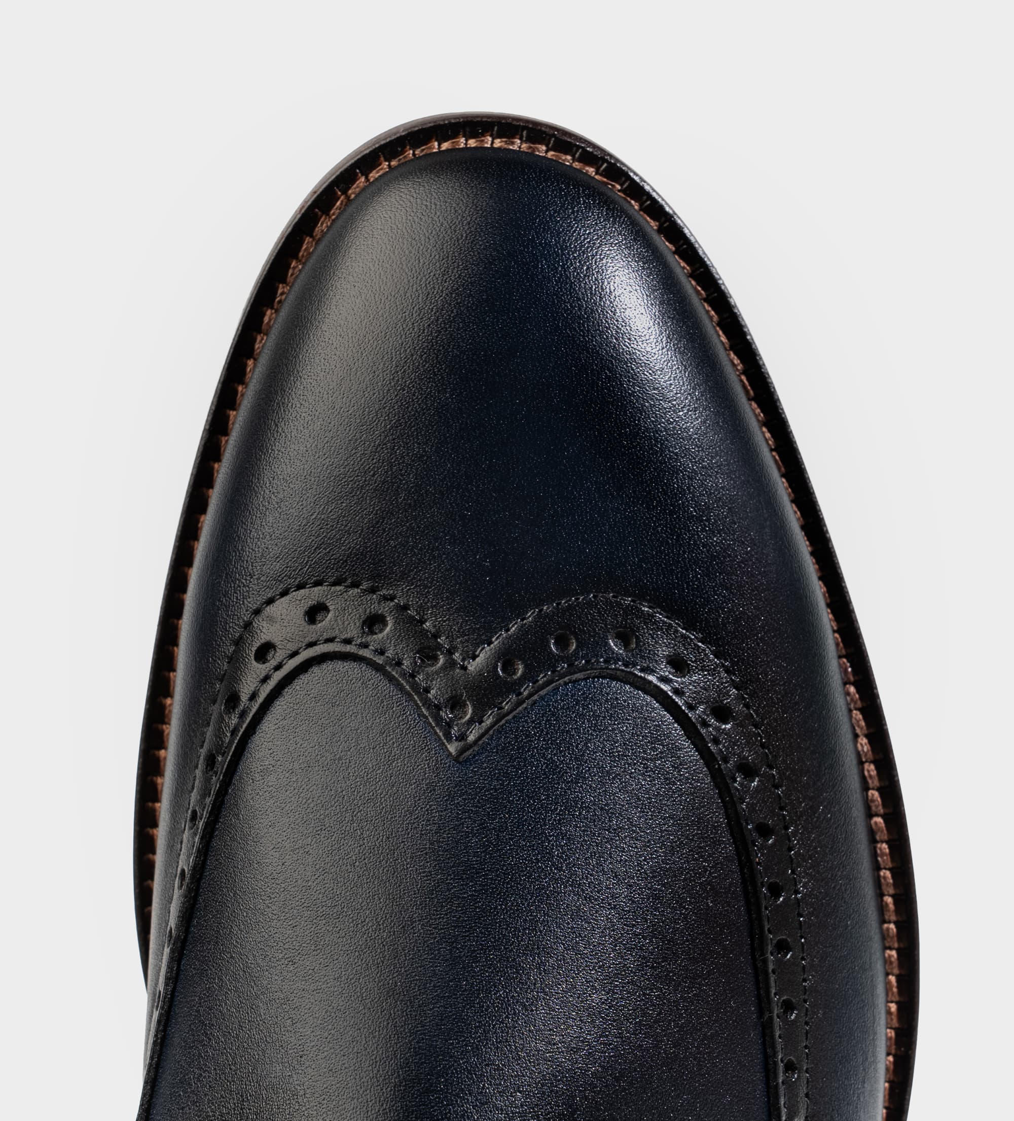 ZAPATO VESTIR PIEL OXFORD AZUL