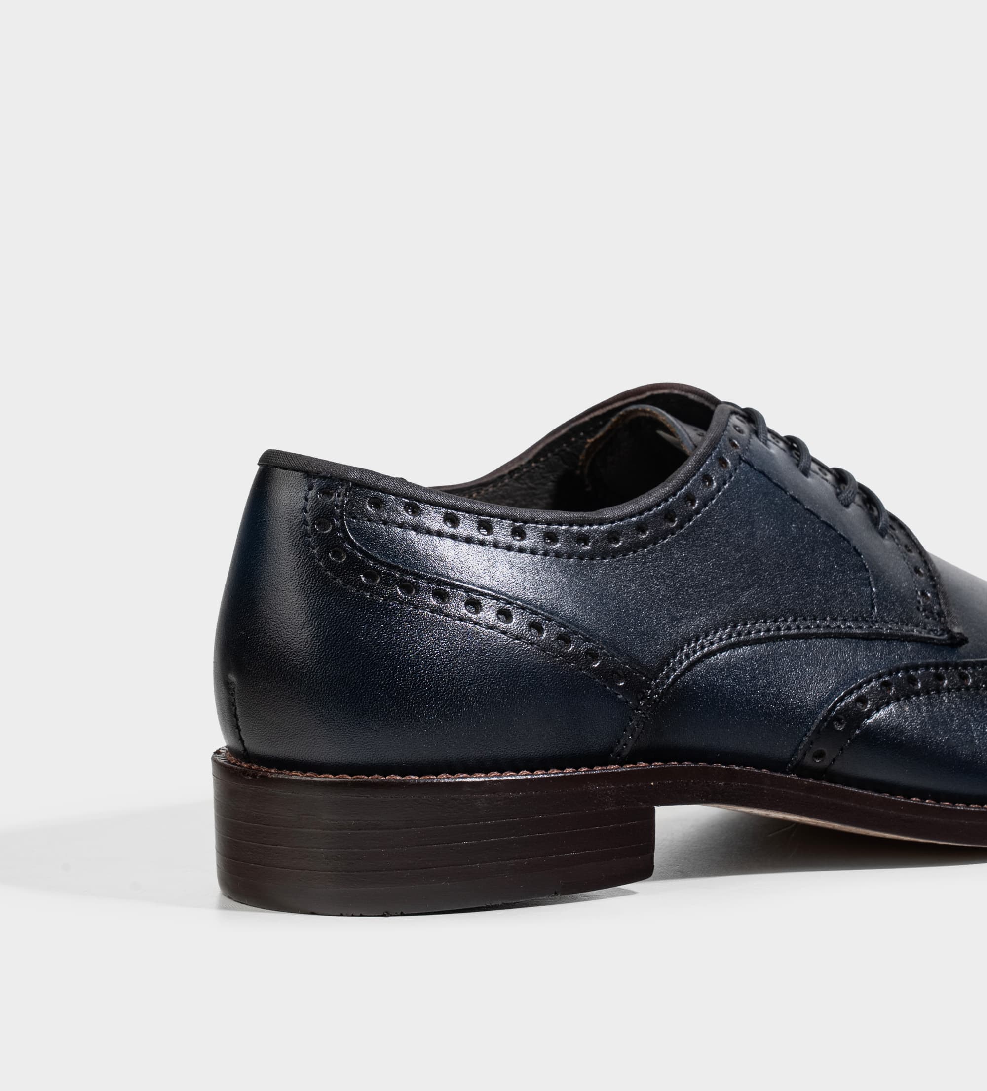 ZAPATO VESTIR PIEL OXFORD AZUL