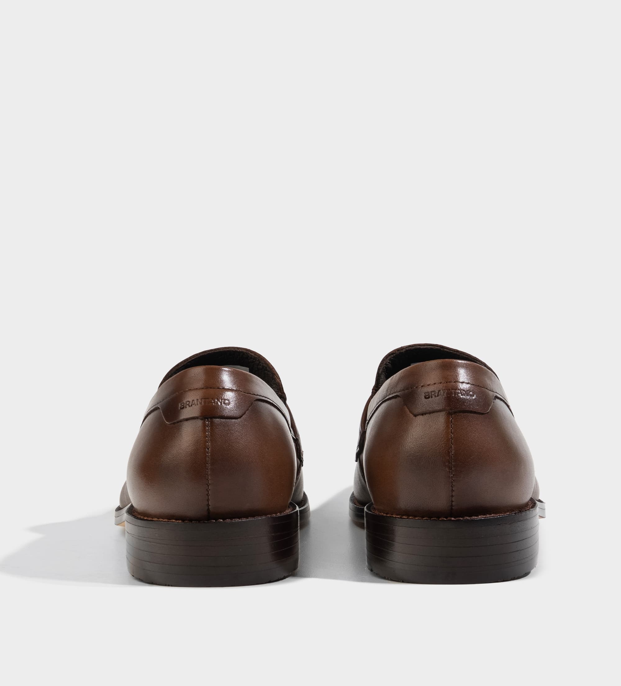 MOCASIN PIEL VESTIR SUELA DE CUERO CAFÉ