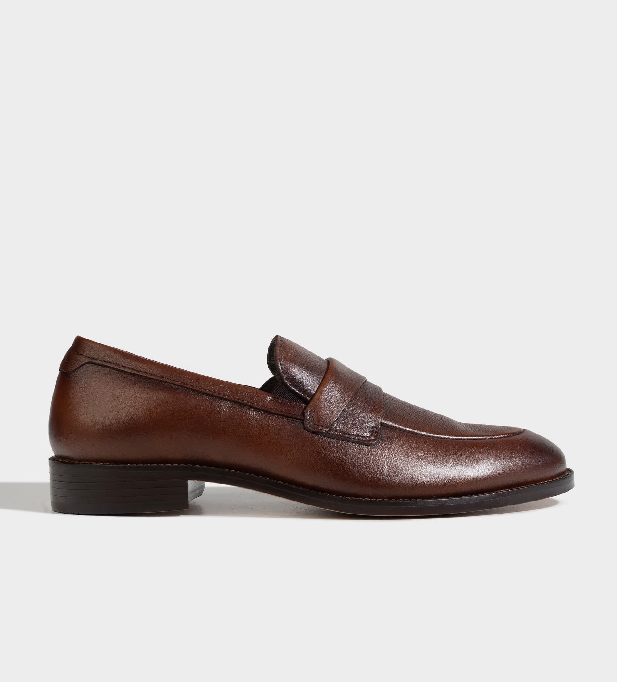 MOCASIN PIEL VESTIR SUELA DE CUERO CAFÉ MAPLE