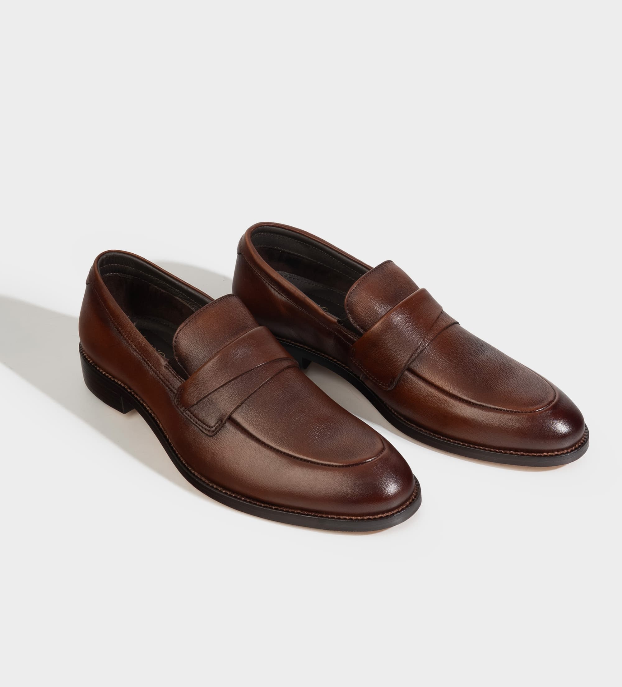 MOCASIN PIEL VESTIR SUELA DE CUERO CAFÉ MAPLE