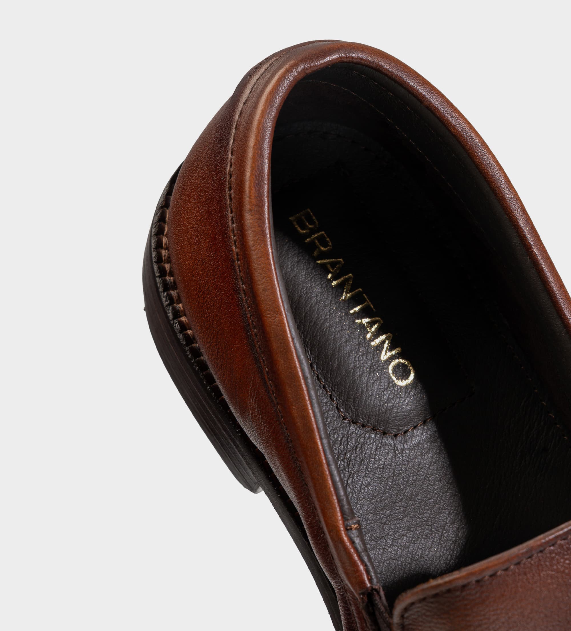 MOCASIN PIEL VESTIR SUELA DE CUERO CAFÉ MAPLE