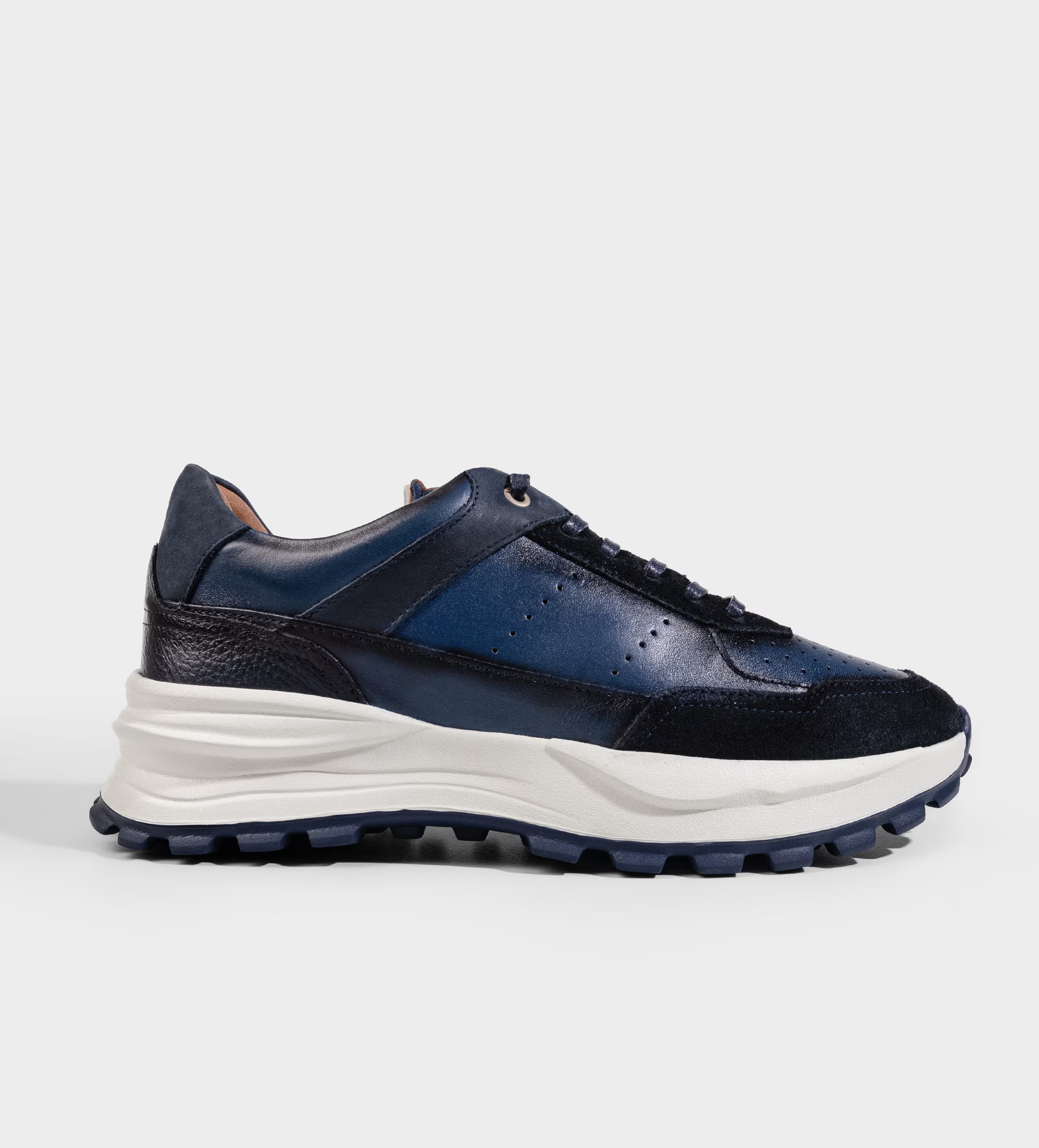 SNEAKER EVA ULTRA LIGERA PIEL AZUL