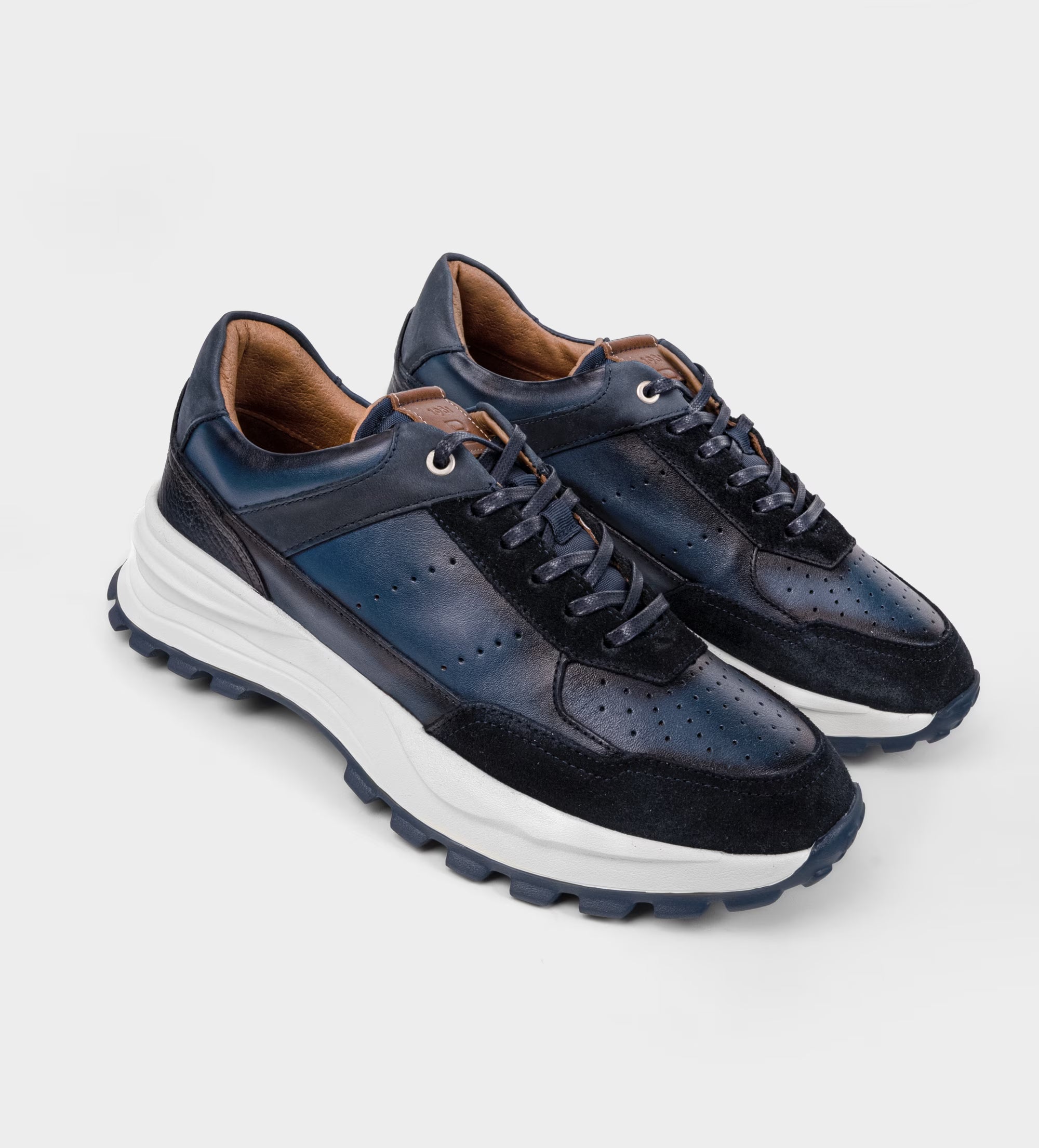 SNEAKER EVA ULTRA LIGERA PIEL AZUL