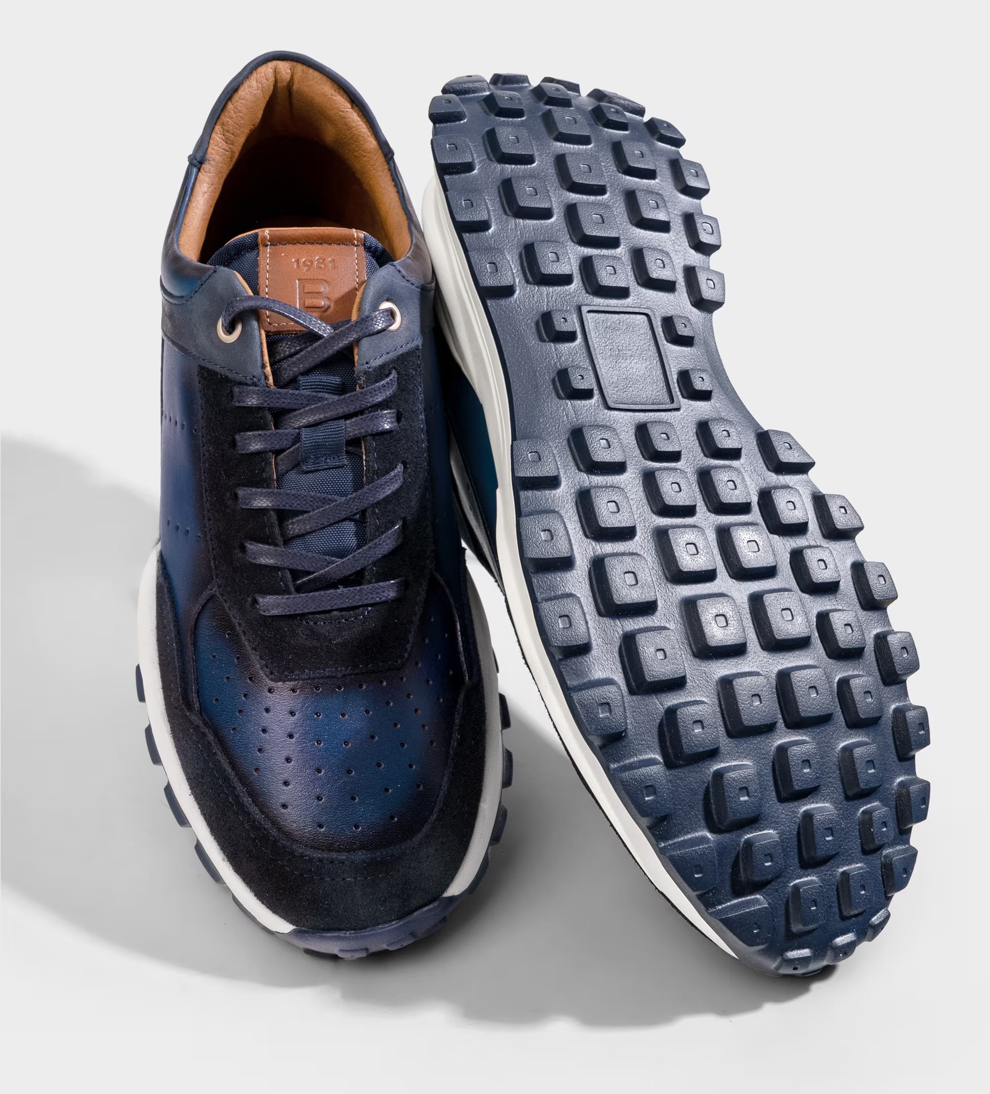 SNEAKER EVA ULTRA LIGERA PIEL AZUL