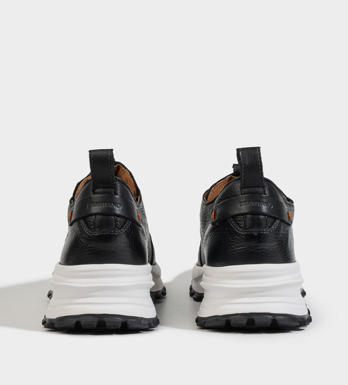 SNEAKER AGUJETA ELÁSTICA PIEL NEGRO