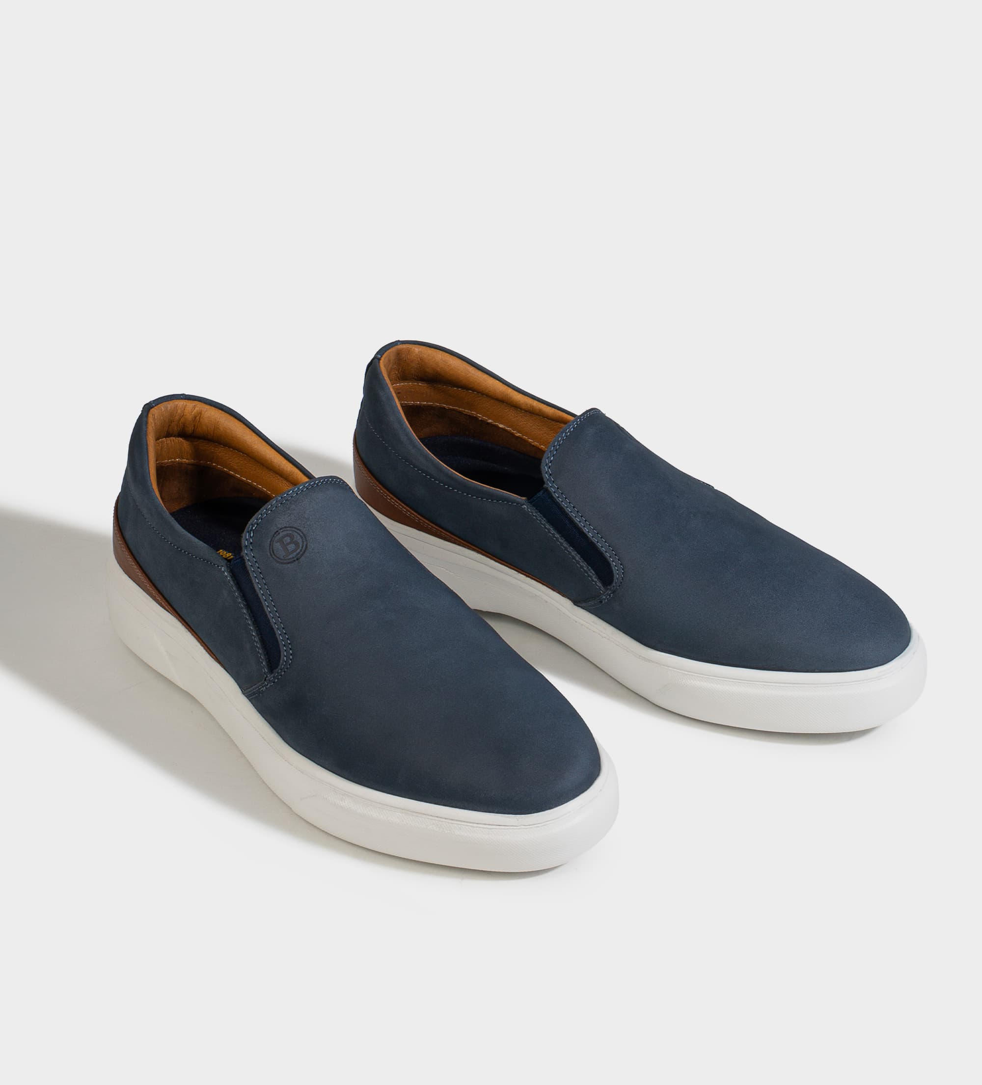 MOCASIN SLIP ON CASUAL AZUL MARINO