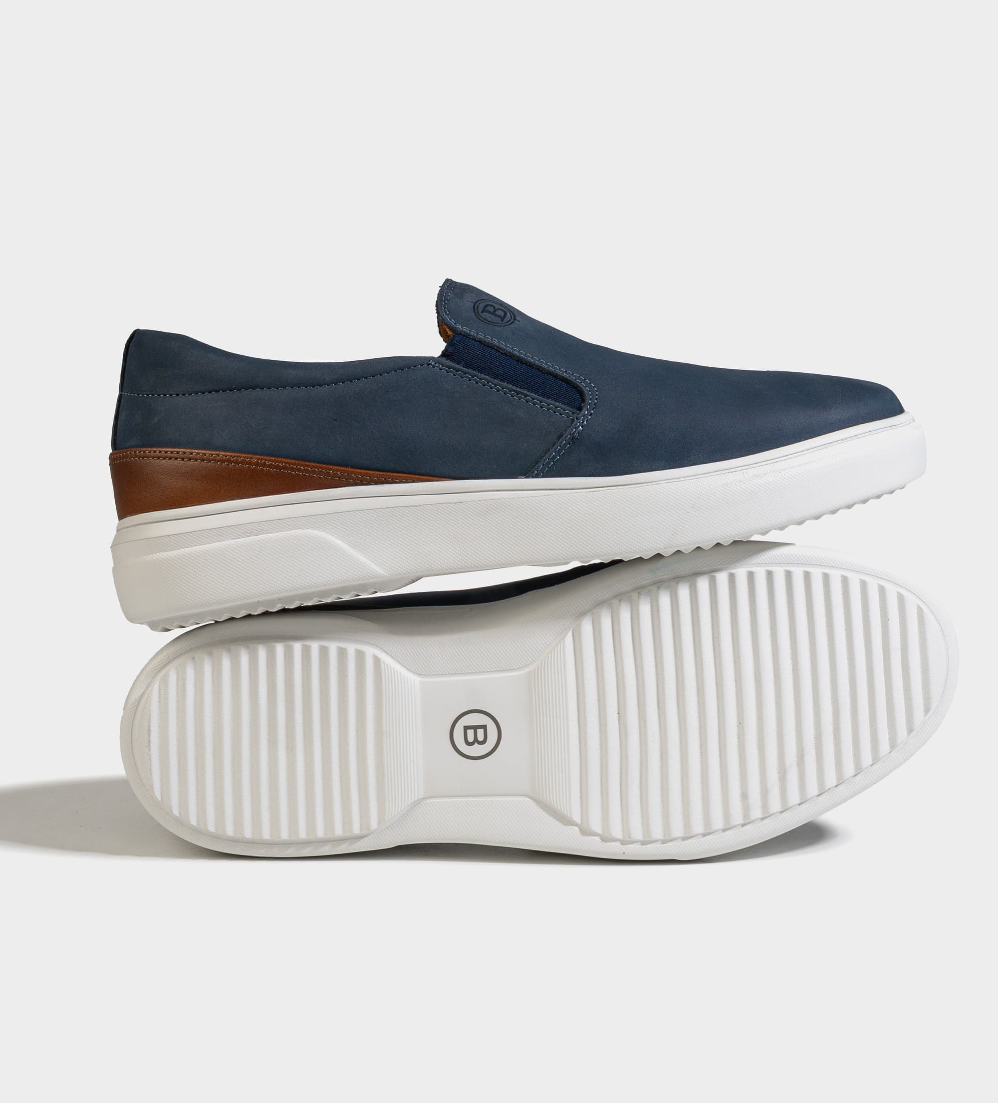 MOCASIN SLIP ON CASUAL AZUL MARINO