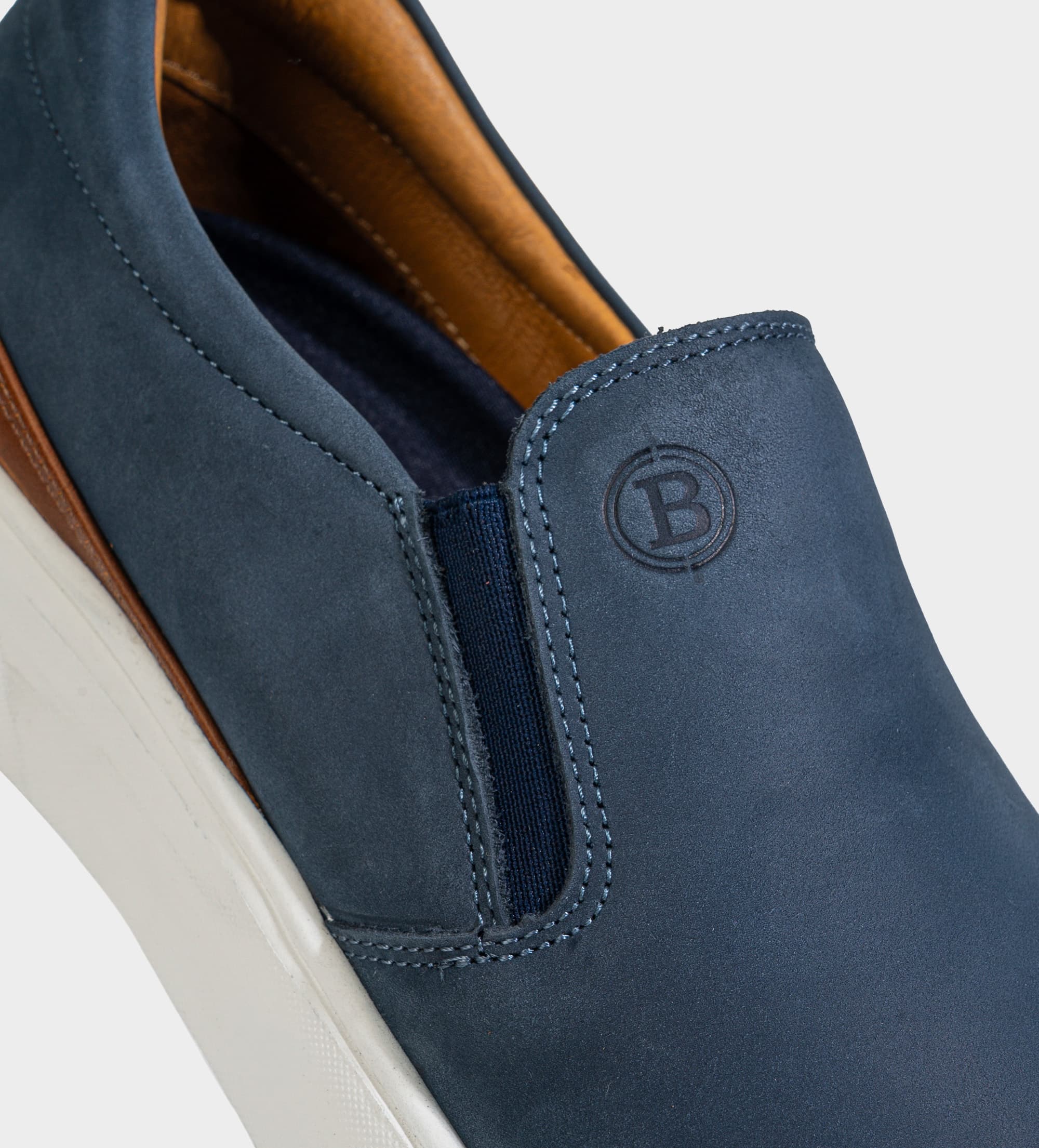 MOCASIN SLIP ON CASUAL AZUL MARINO