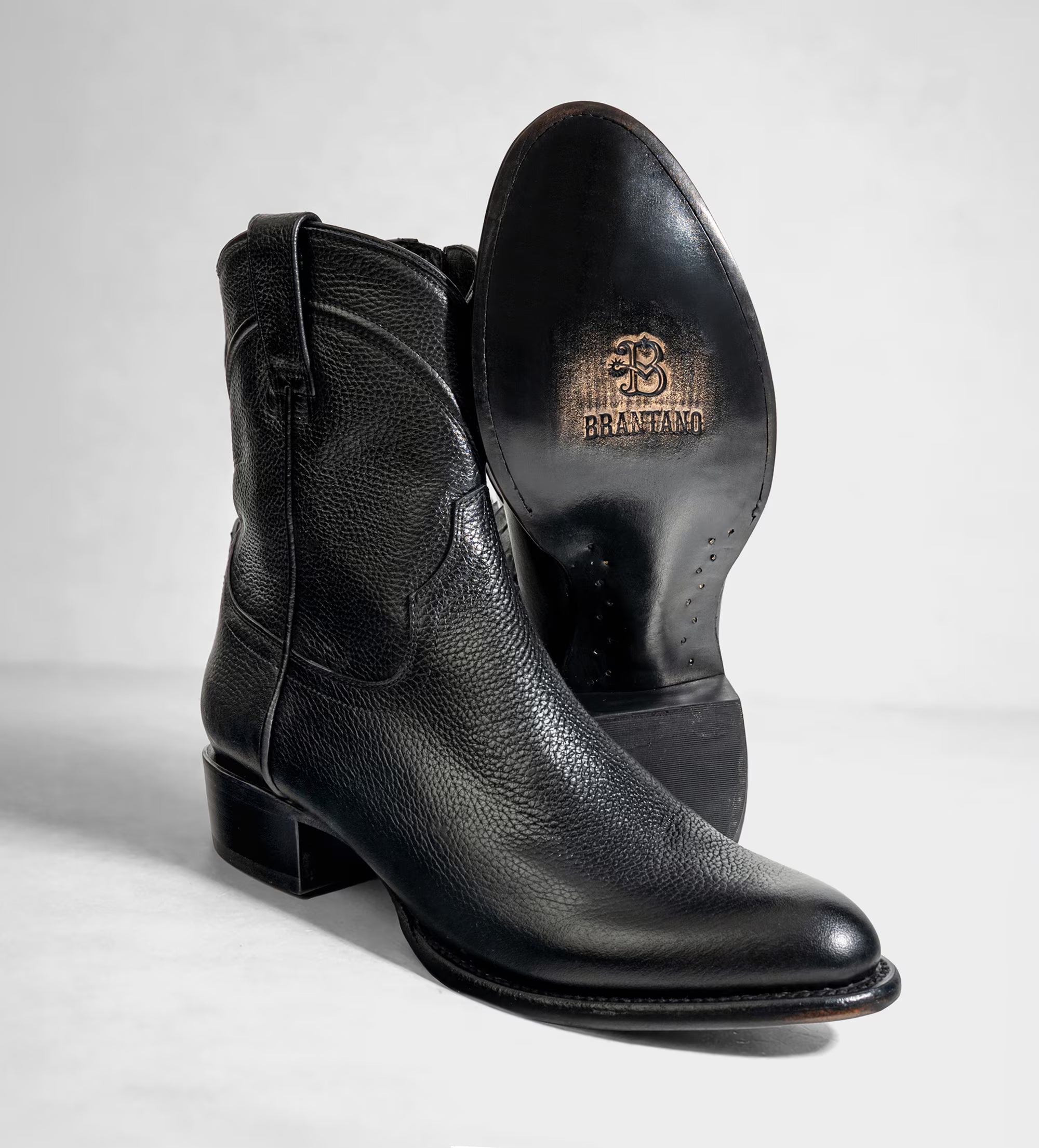 BOTA WESTERN WELT PIEL PREMIUM NEGRO MID