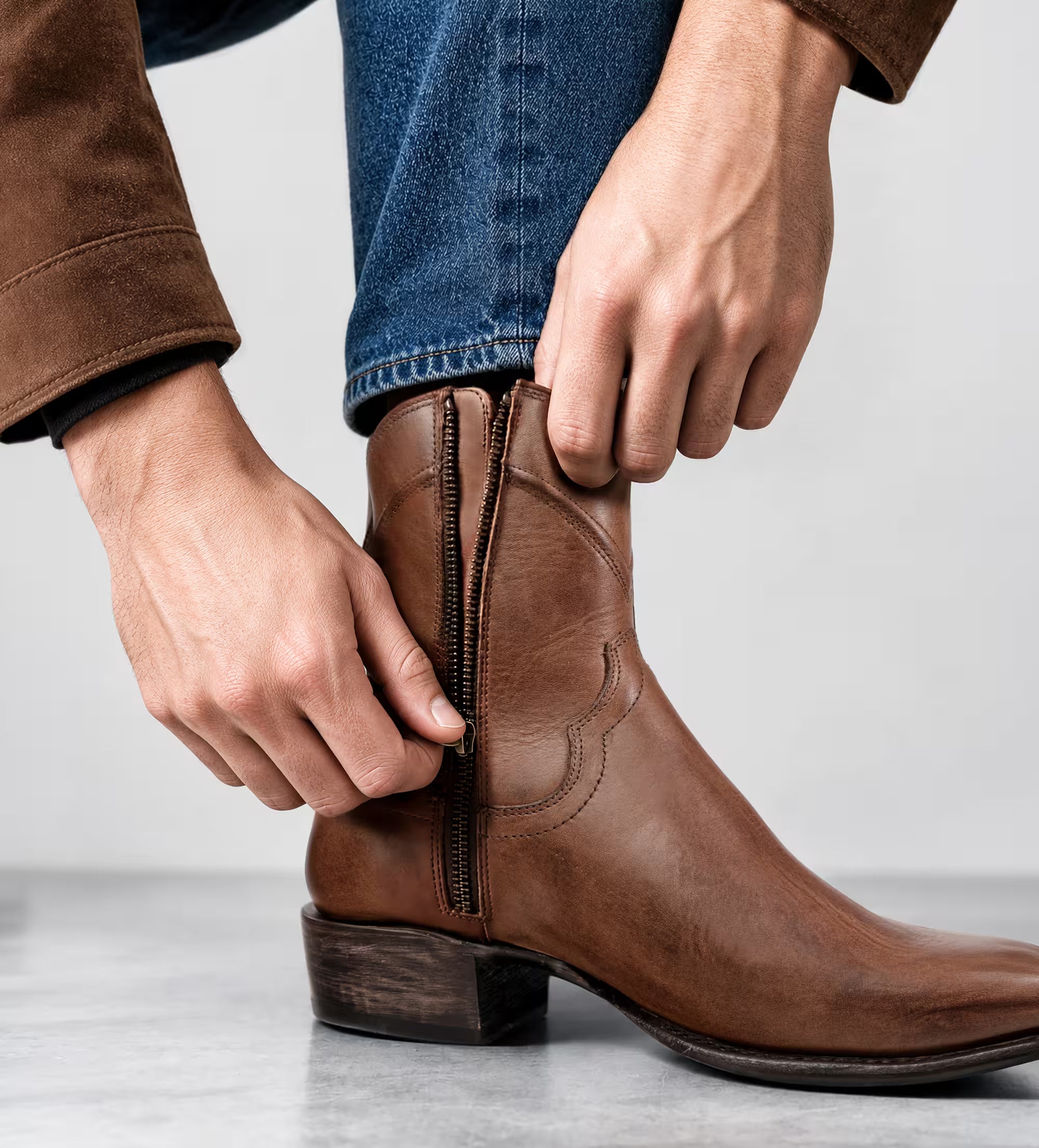 BOTA WESTERN WELT PIEL PREMIUM CAFÉ MID