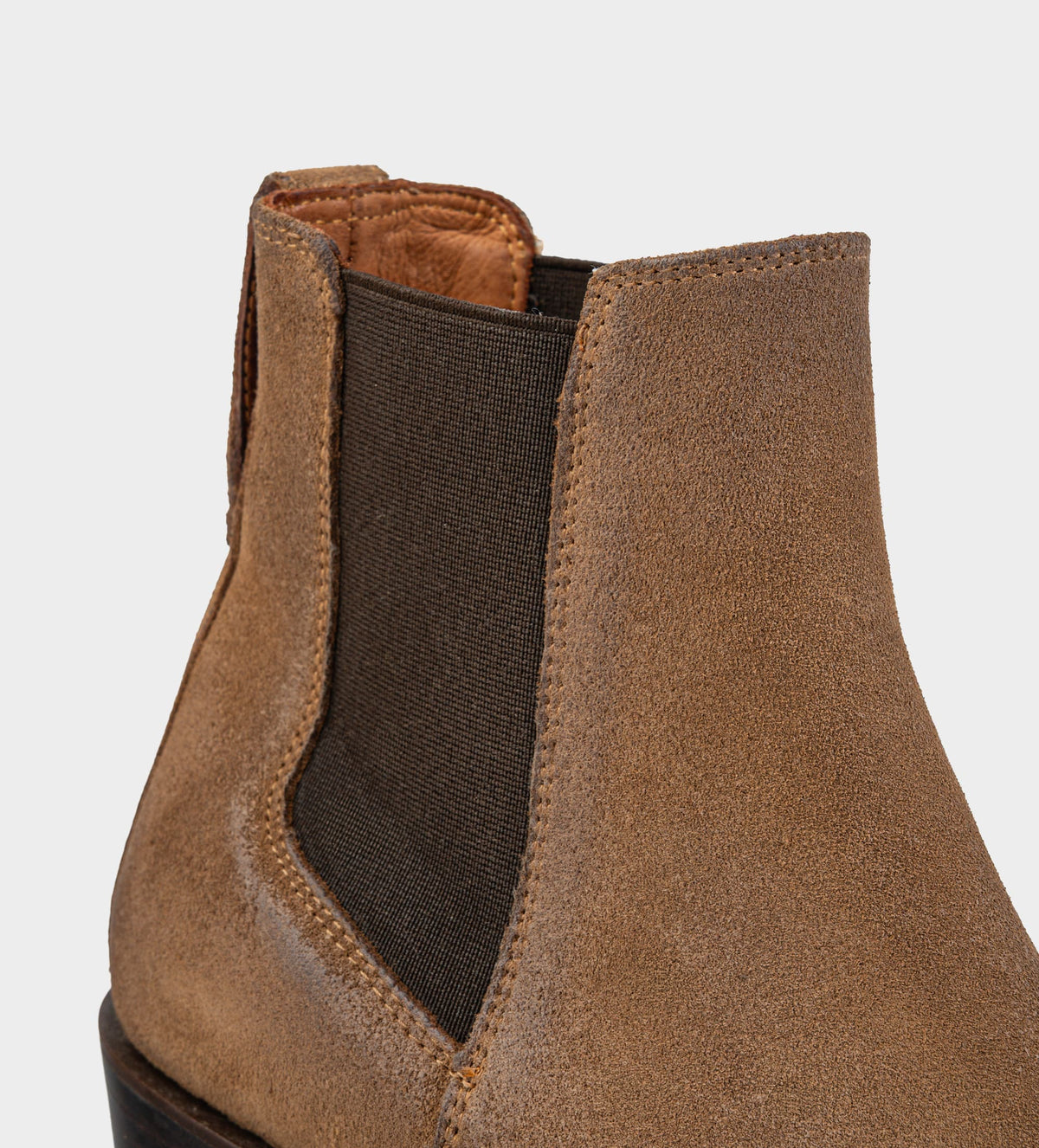 BOTA CHELSEA WESTERN PIEL GAMUZA WELT CAFÉ CAMEL