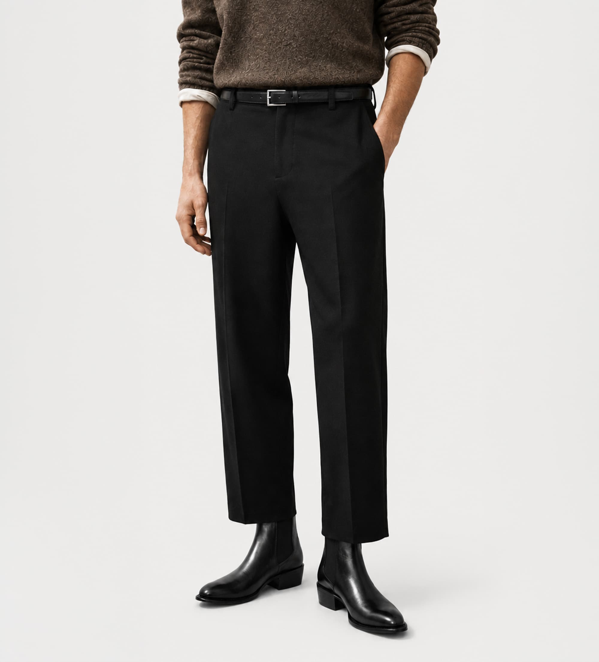 BOTÍN WESTERN PIEL PREMIUM CHELSEA NEGRO