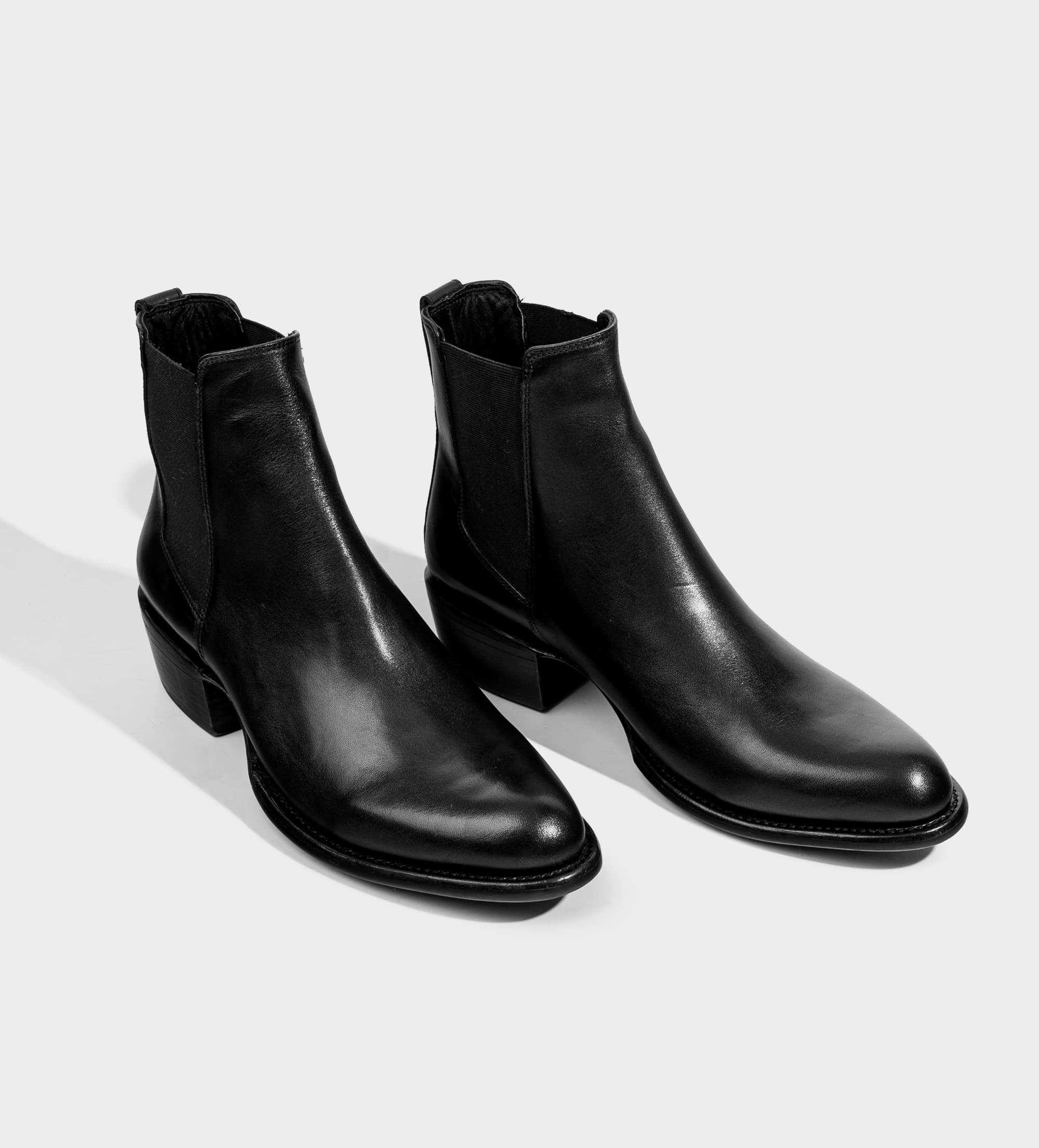 BOTÍN WESTERN PIEL PREMIUM CHELSEA NEGRO