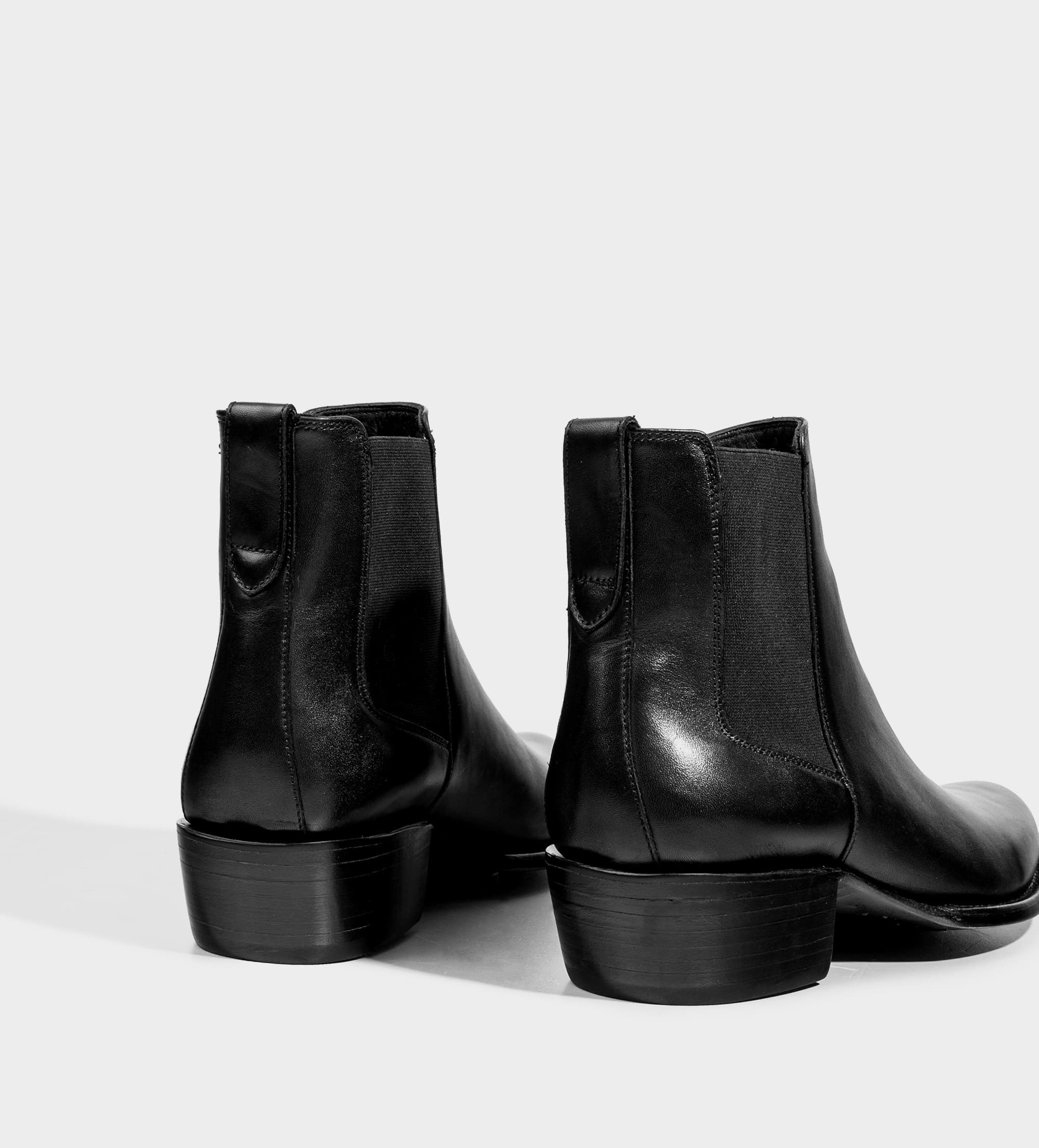 BOTÍN WESTERN PIEL PREMIUM CHELSEA NEGRO