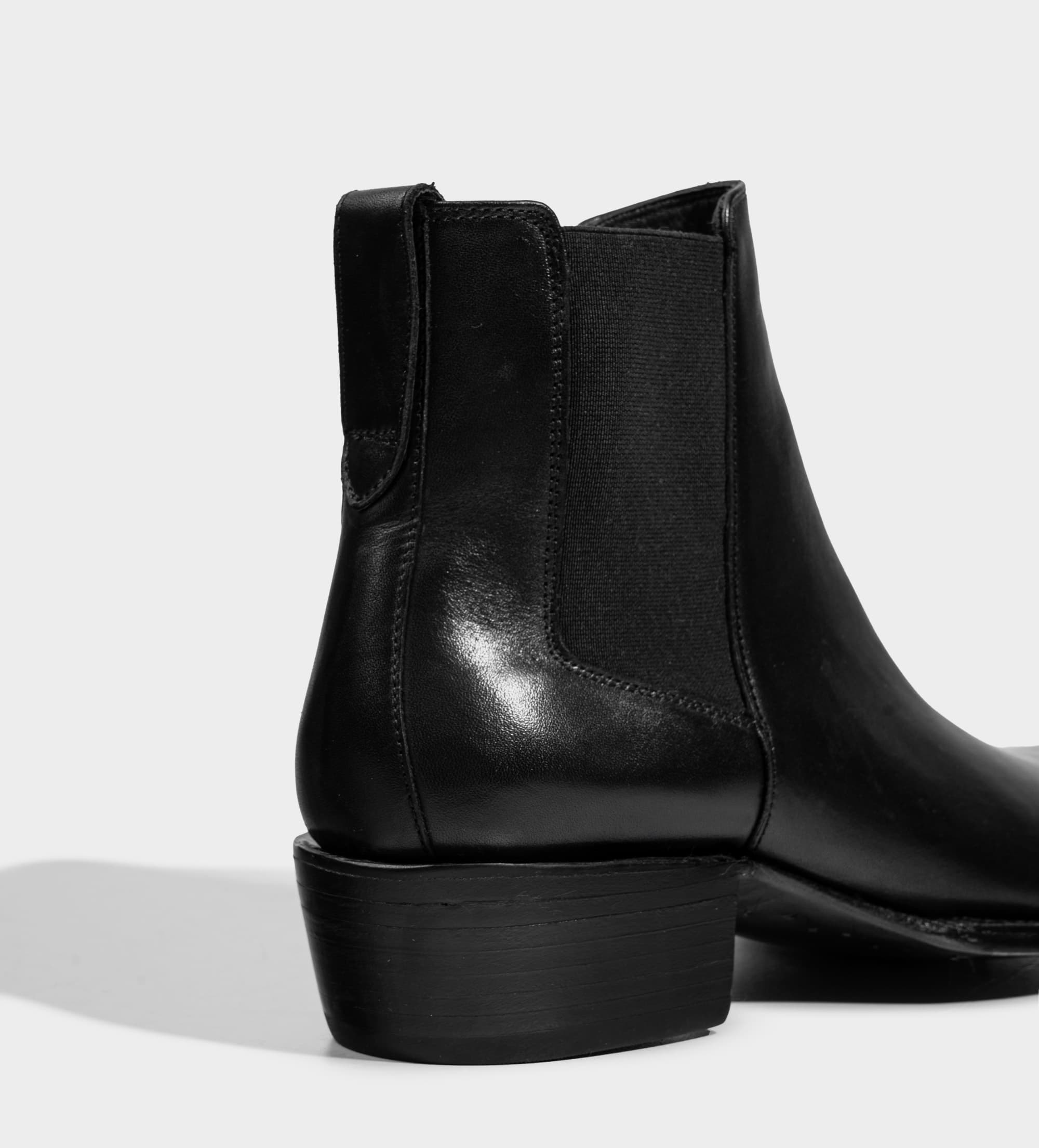 BOTÍN WESTERN PIEL PREMIUM CHELSEA NEGRO