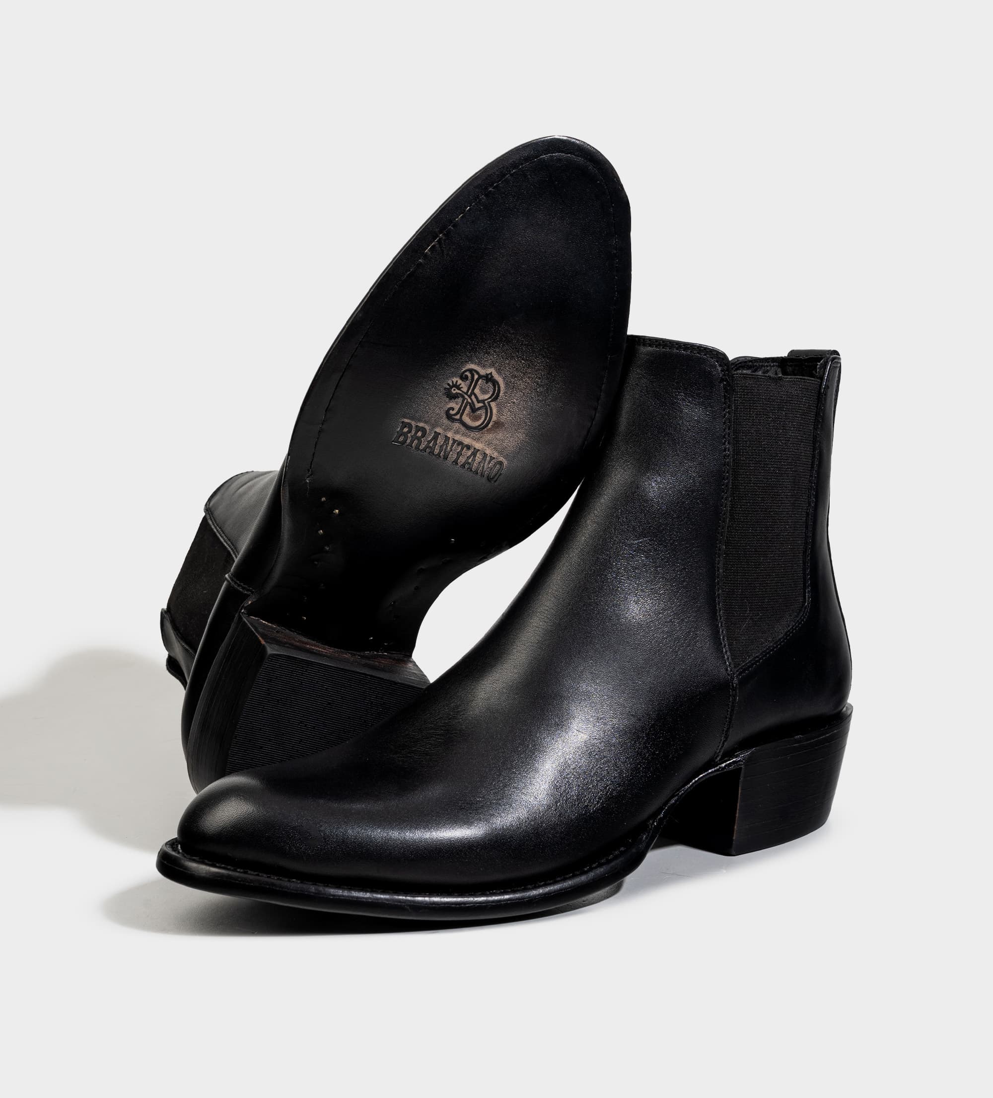BOTÍN WESTERN PIEL PREMIUM CHELSEA NEGRO
