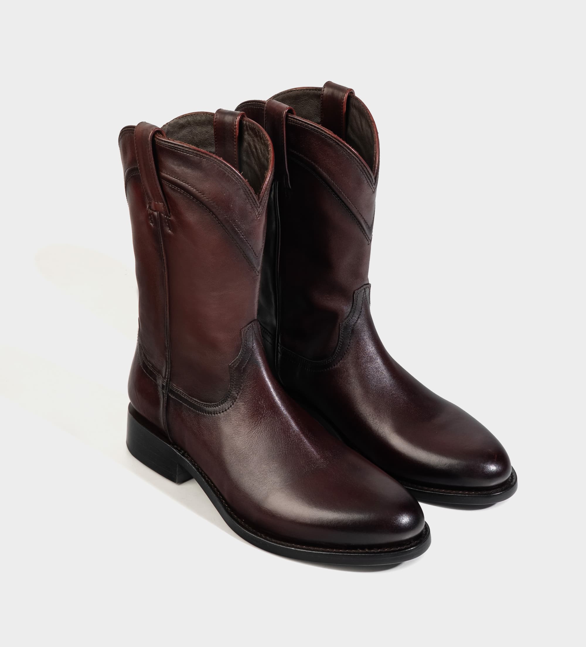 BOTA WESTERN WELT PIEL PREMIUM VINO HIGH