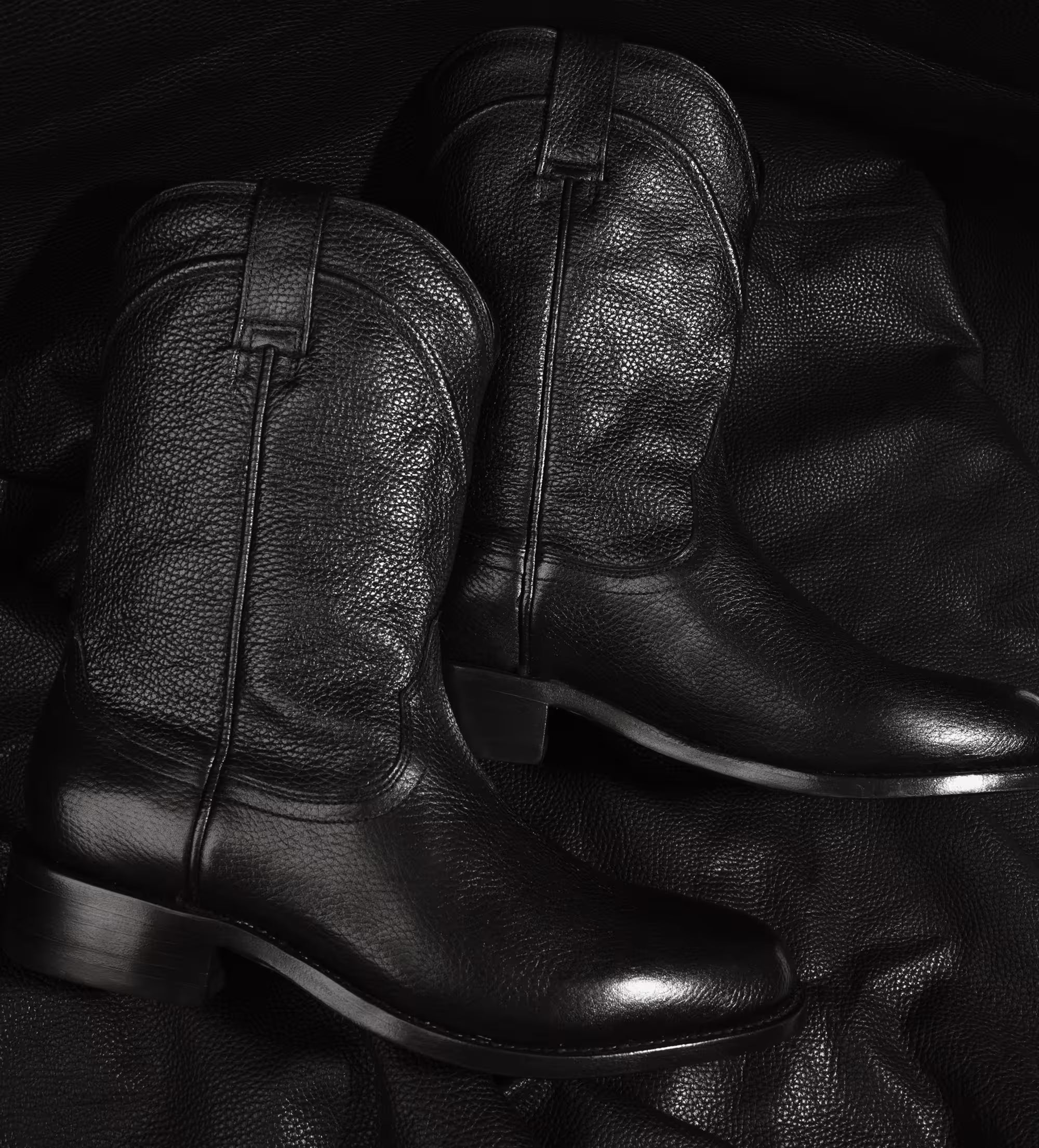 BOTA WESTERN WELT PIEL PREMIUM NEGRO HIGH