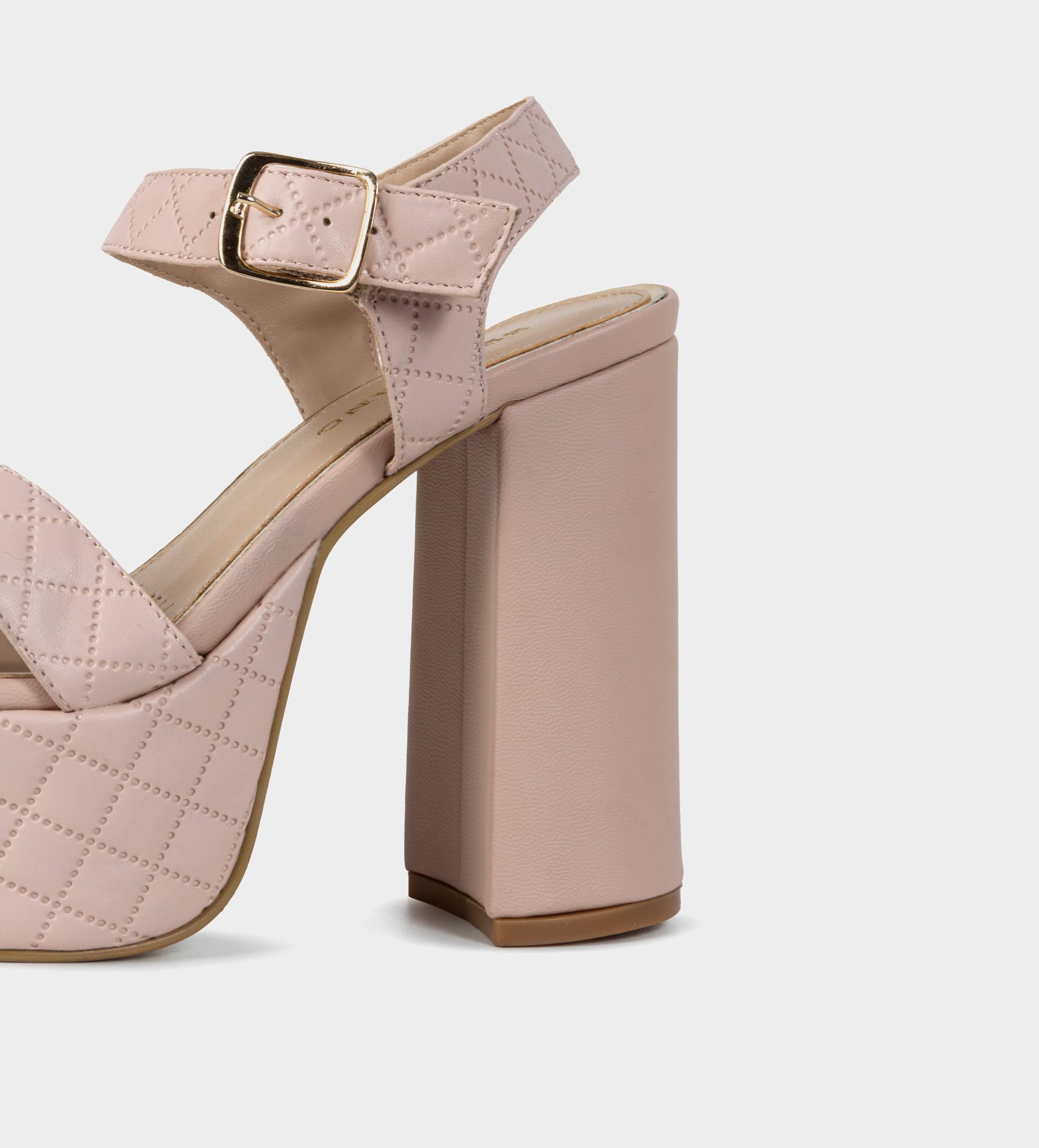 Sandalias tacon color discount nude