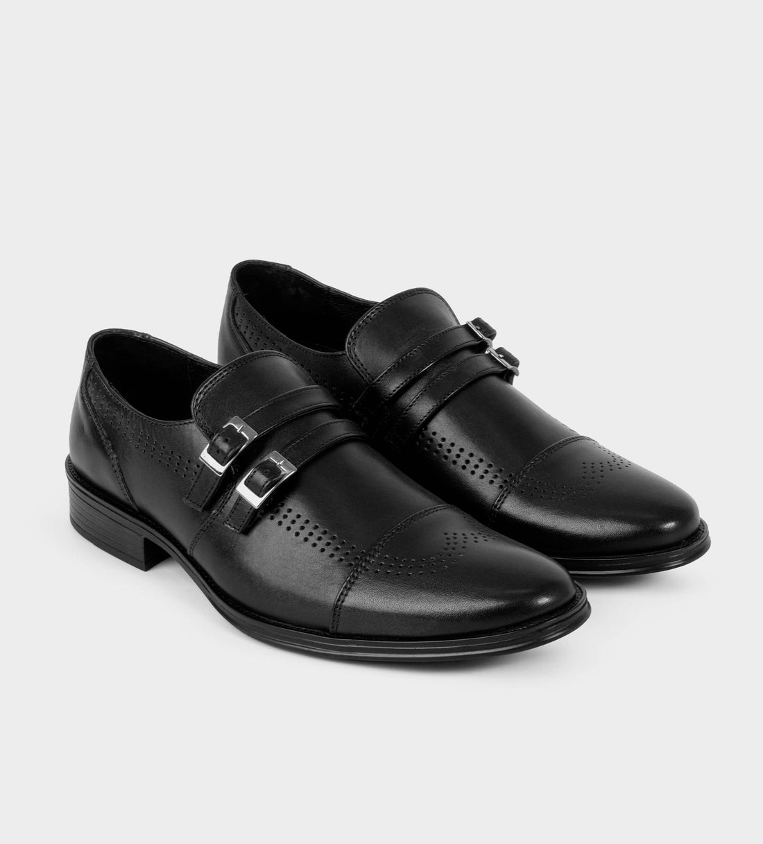 ZAPATO MONK PIEL NEGRO